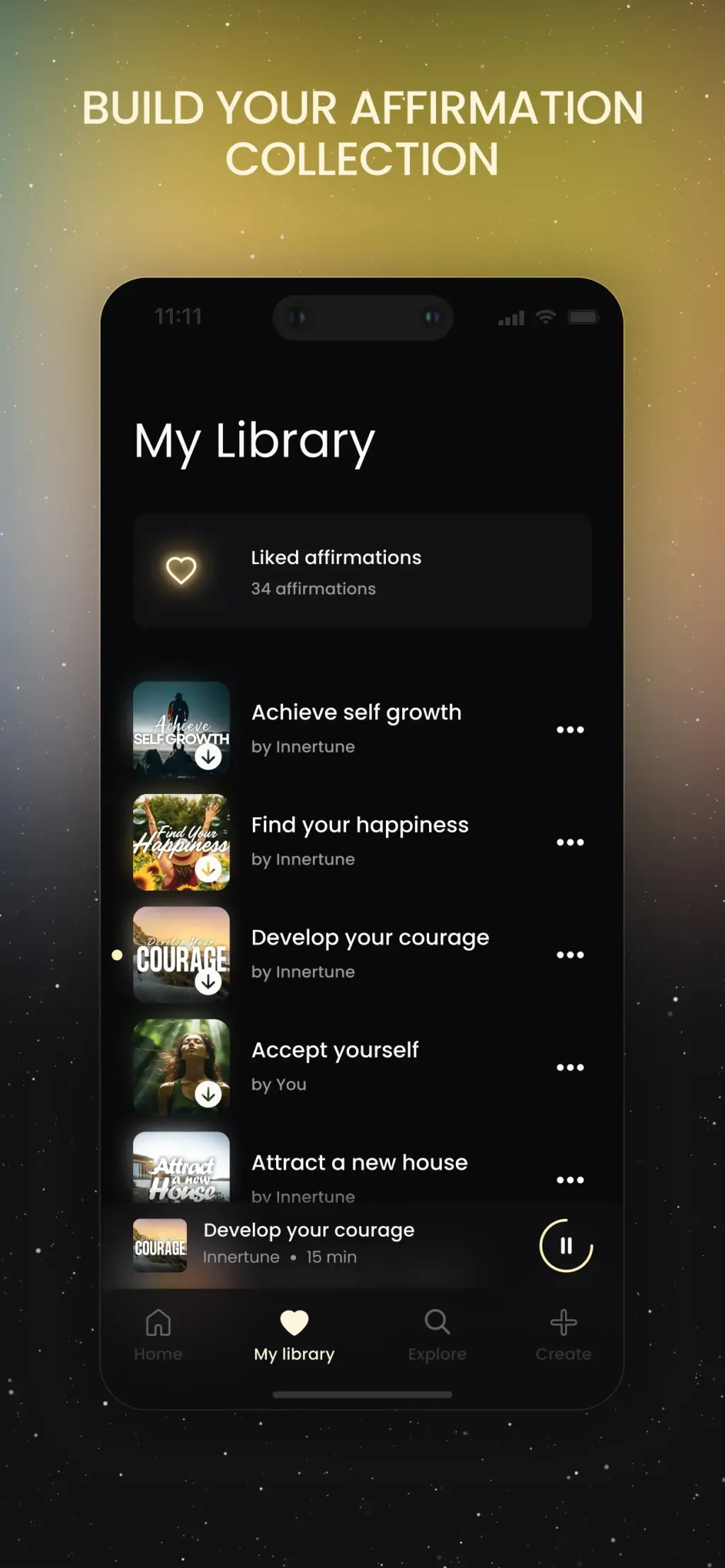 Innertune: Daily Affirmations App Store screenshot 7