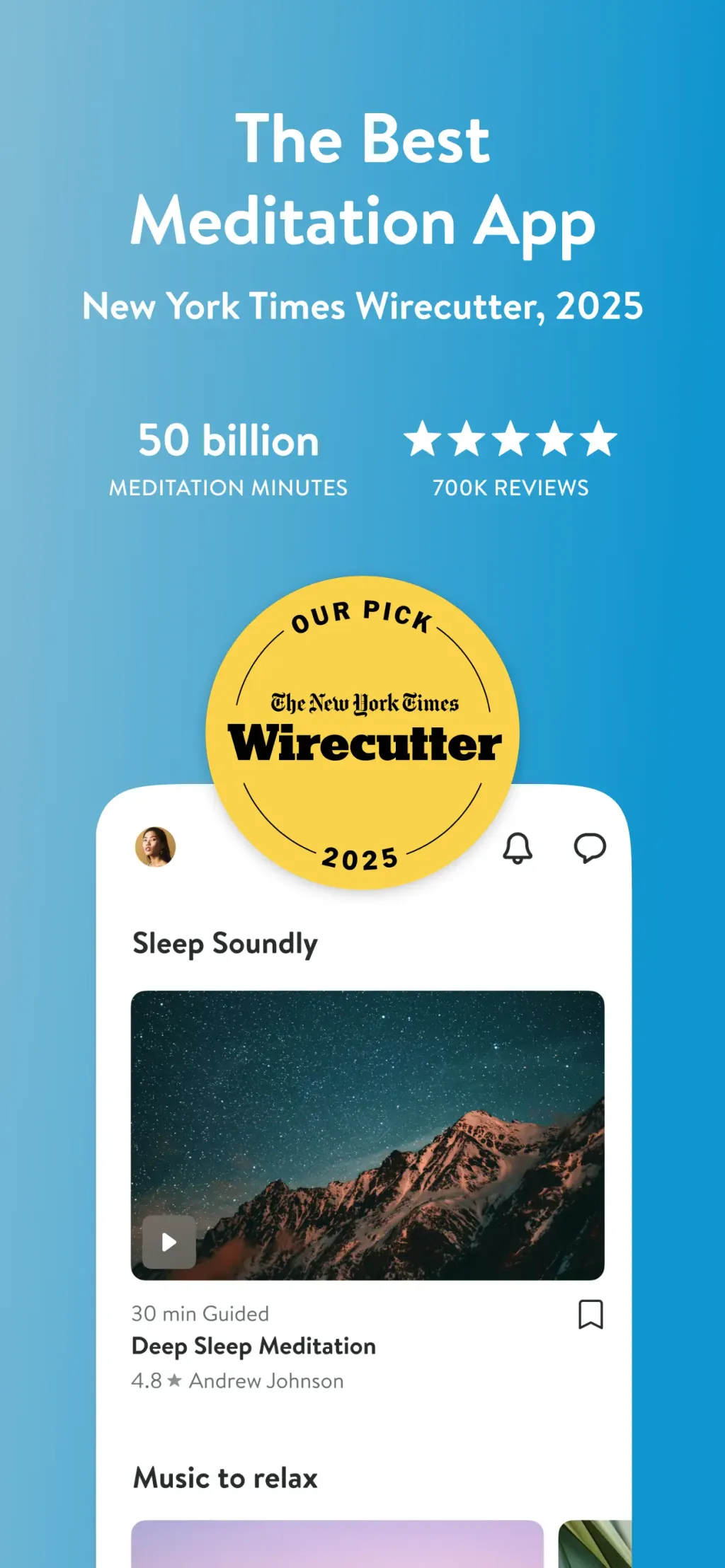 Insight Timer: Meditate, Sleep App Store screenshot 1