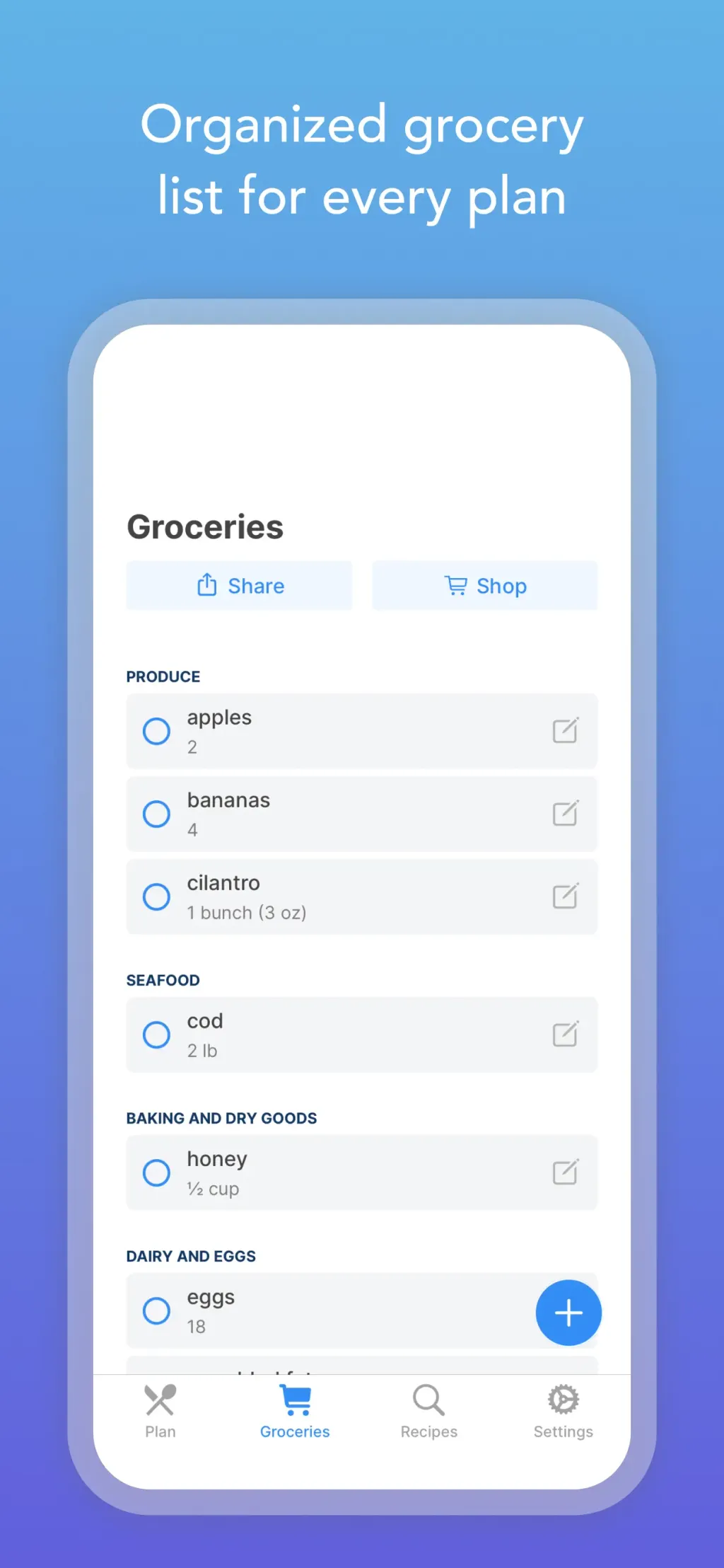 Intent - Meal Planner App Store screenshot 6
