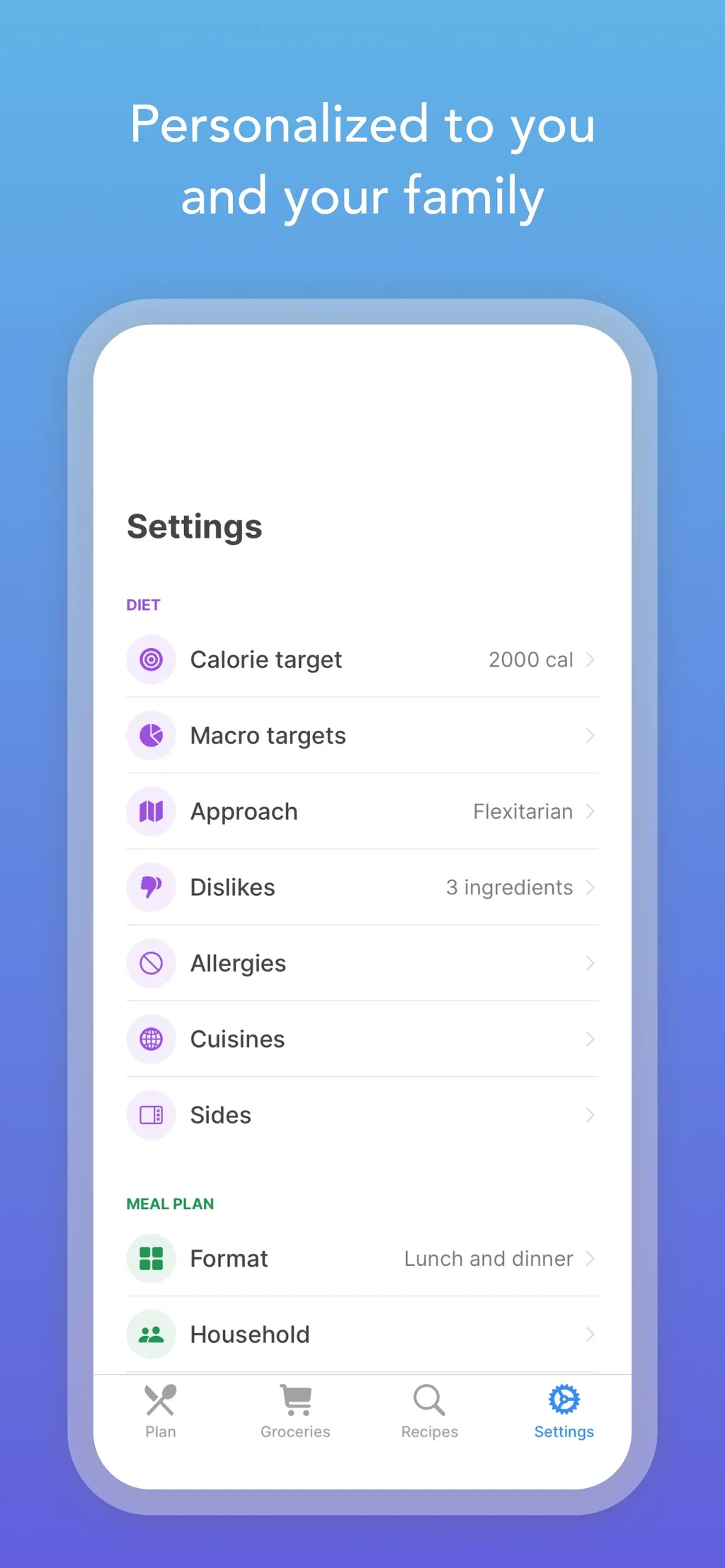 Intent - Meal Planner App Store screenshot 7