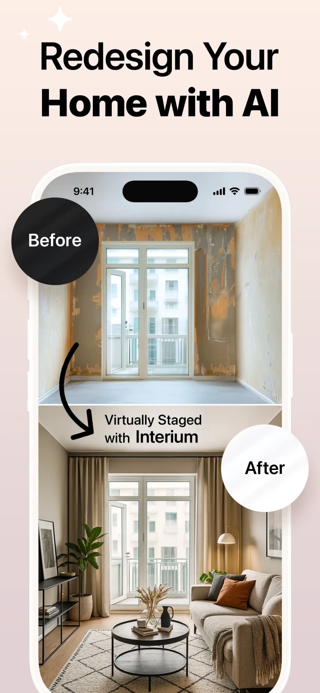 Interium - AI Interior Design App Store screenshot 1