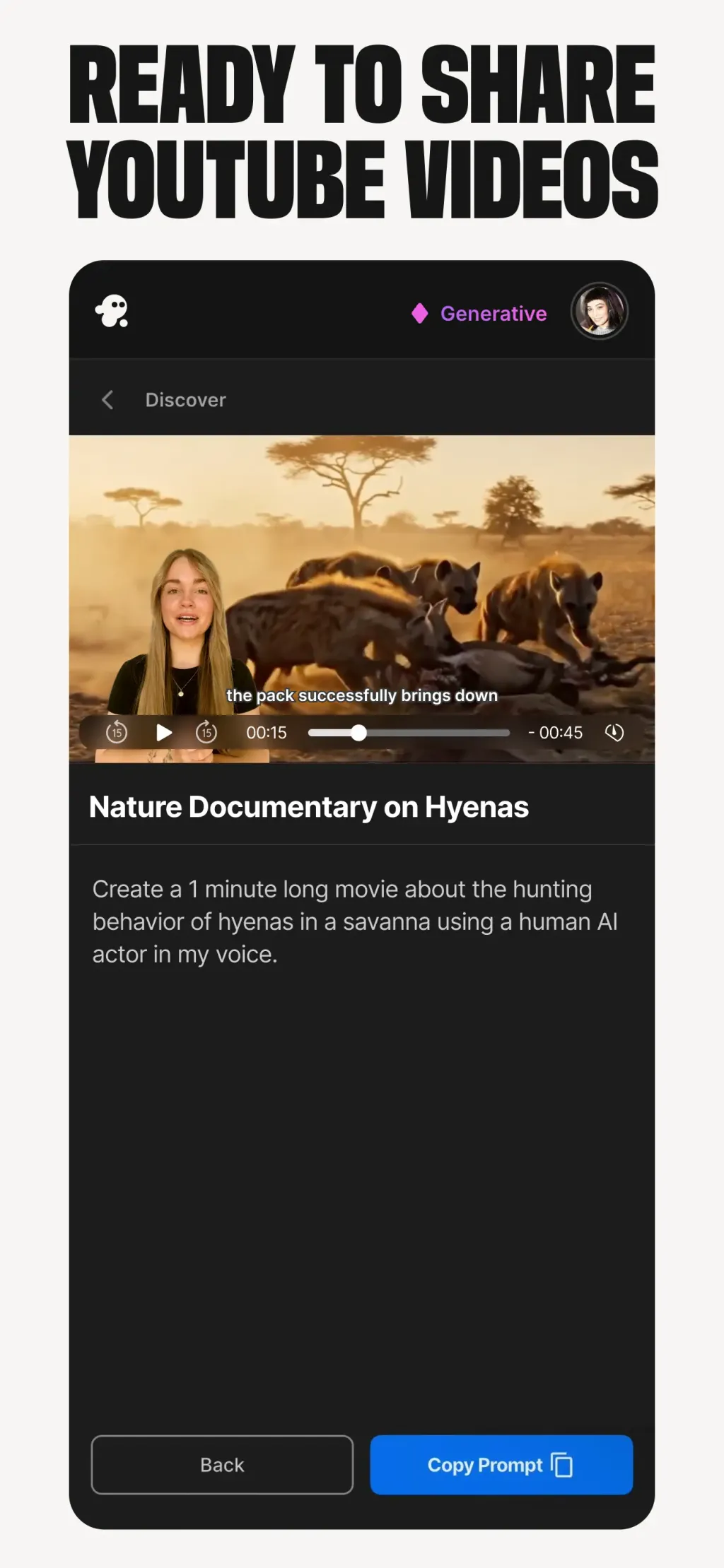 invideo AI: AI Video Generator App Store screenshot 1