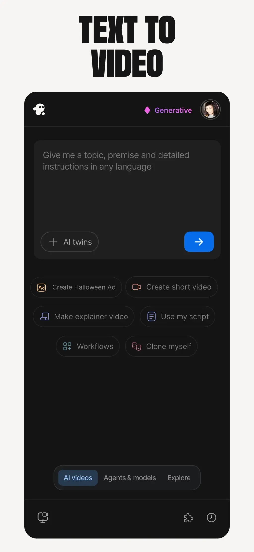 invideo AI: AI Video Generator App Store screenshot 6