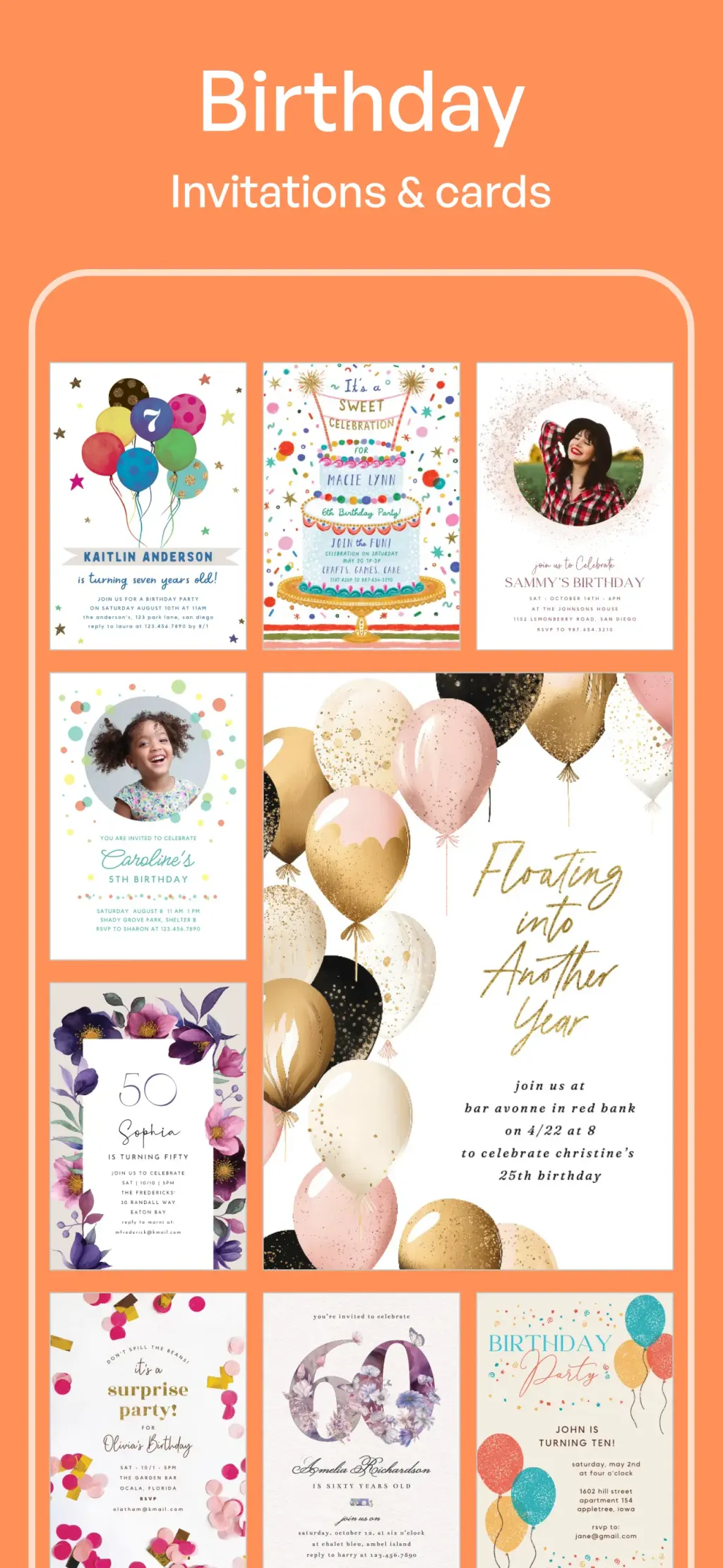 Invitation Maker: Cards & RSVP screenshot 5