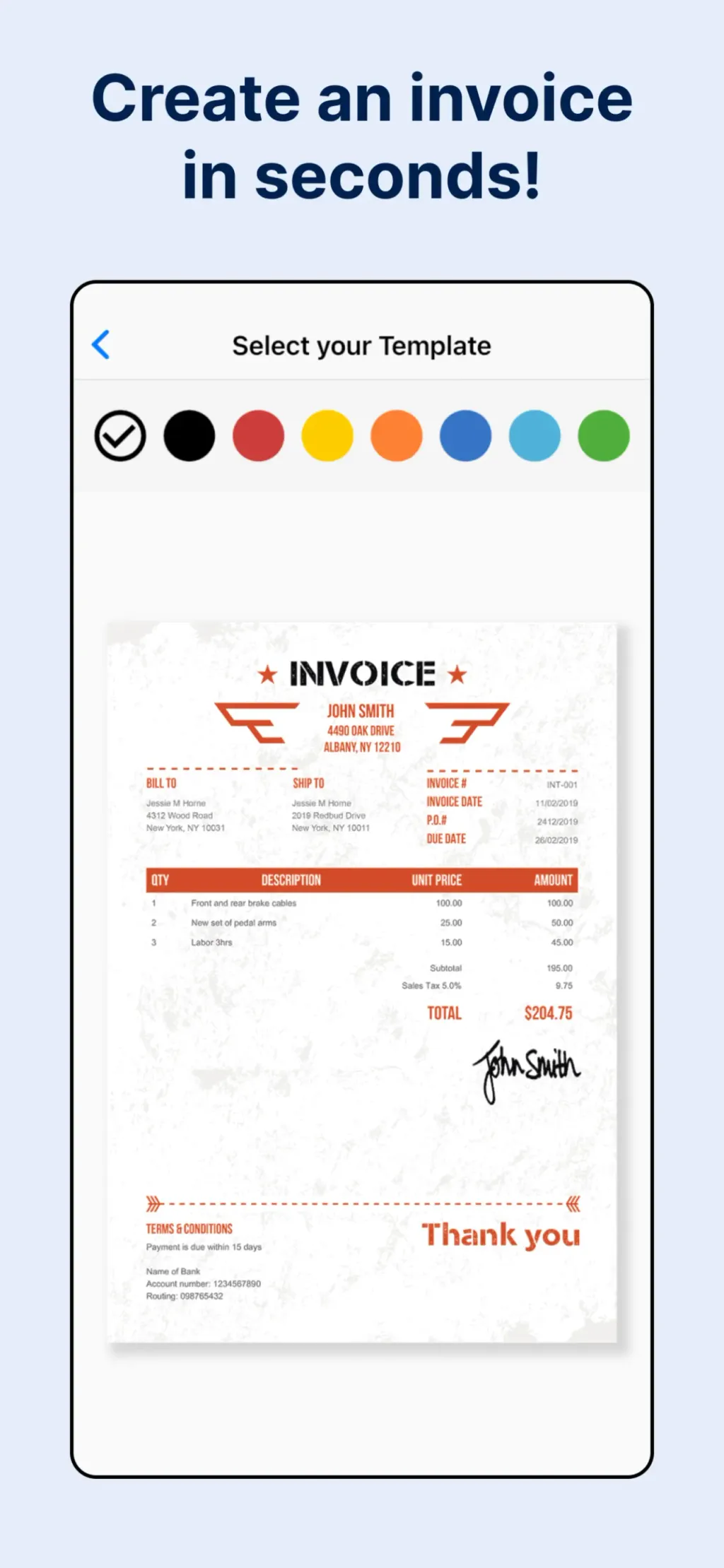 Invoice Maker by Invoice Home App Store screenshot 1