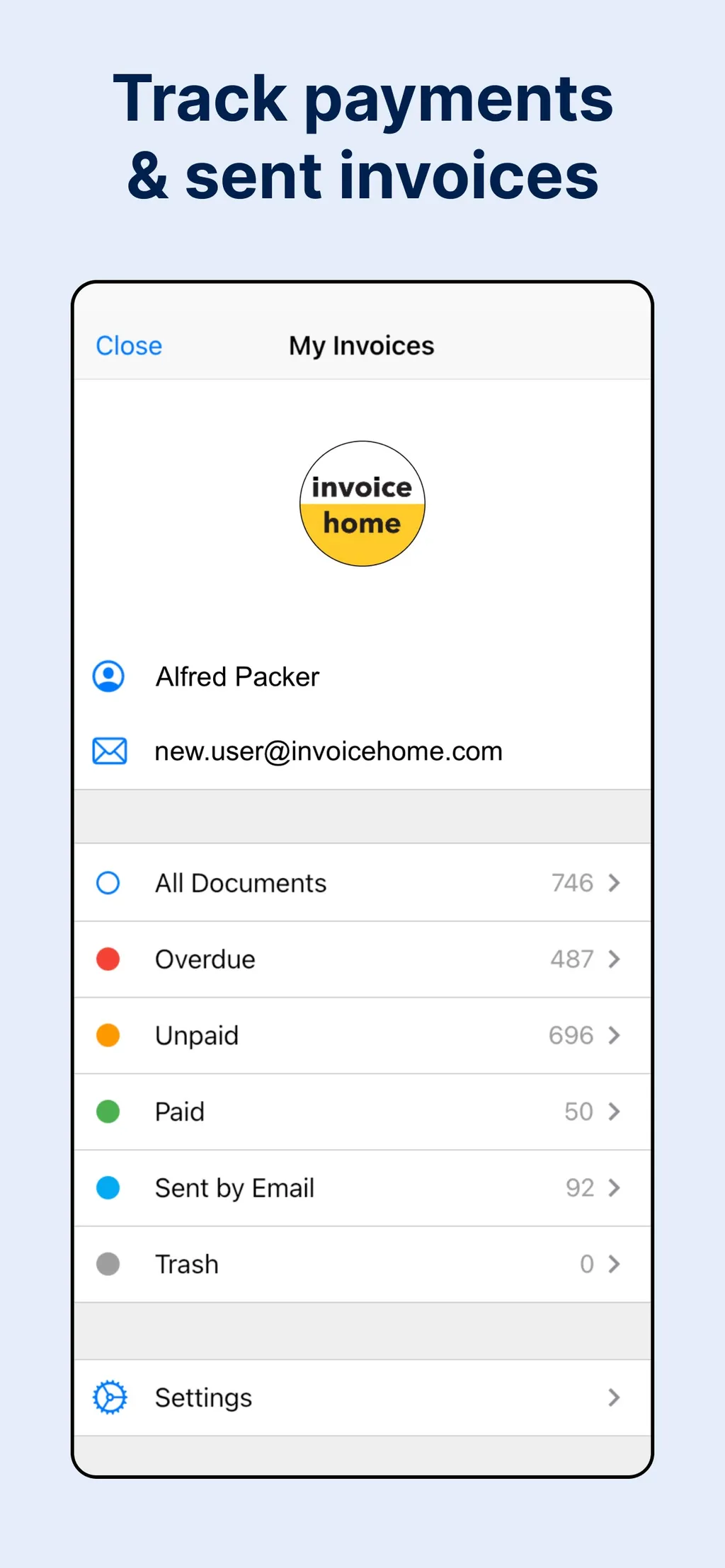 Invoice Maker by Invoice Home App Store screenshot 6