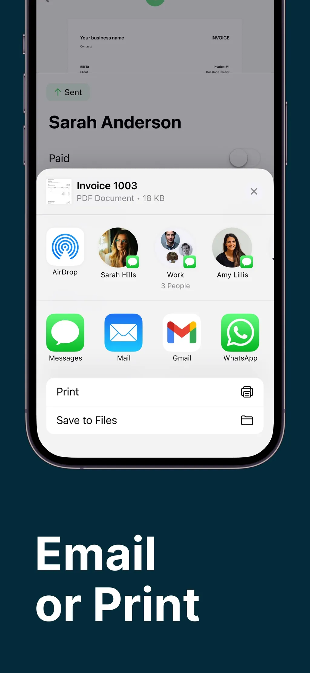 Invoice Maker ▸ Estimate App App Store screenshot 2