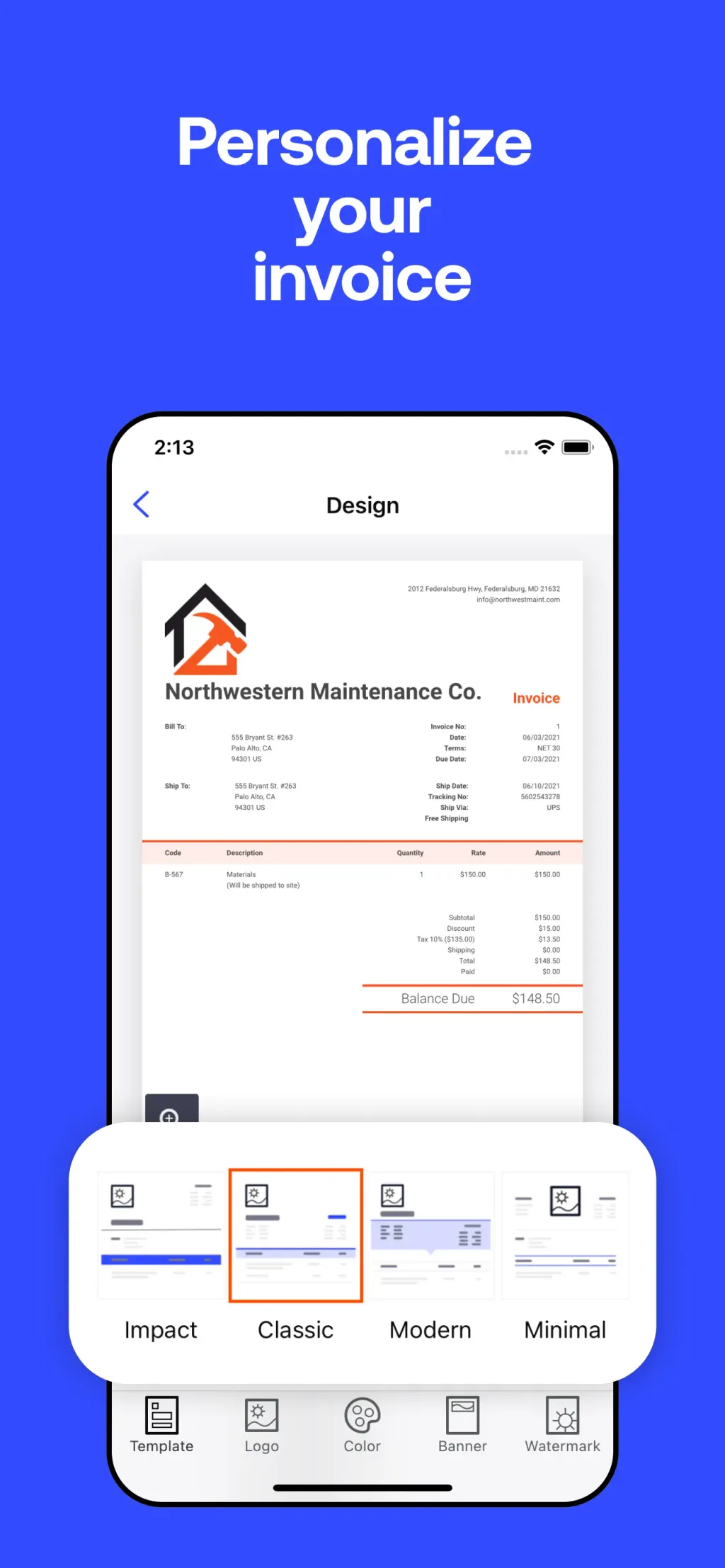 Invoice2go: Easy Invoice Maker screenshot 2
