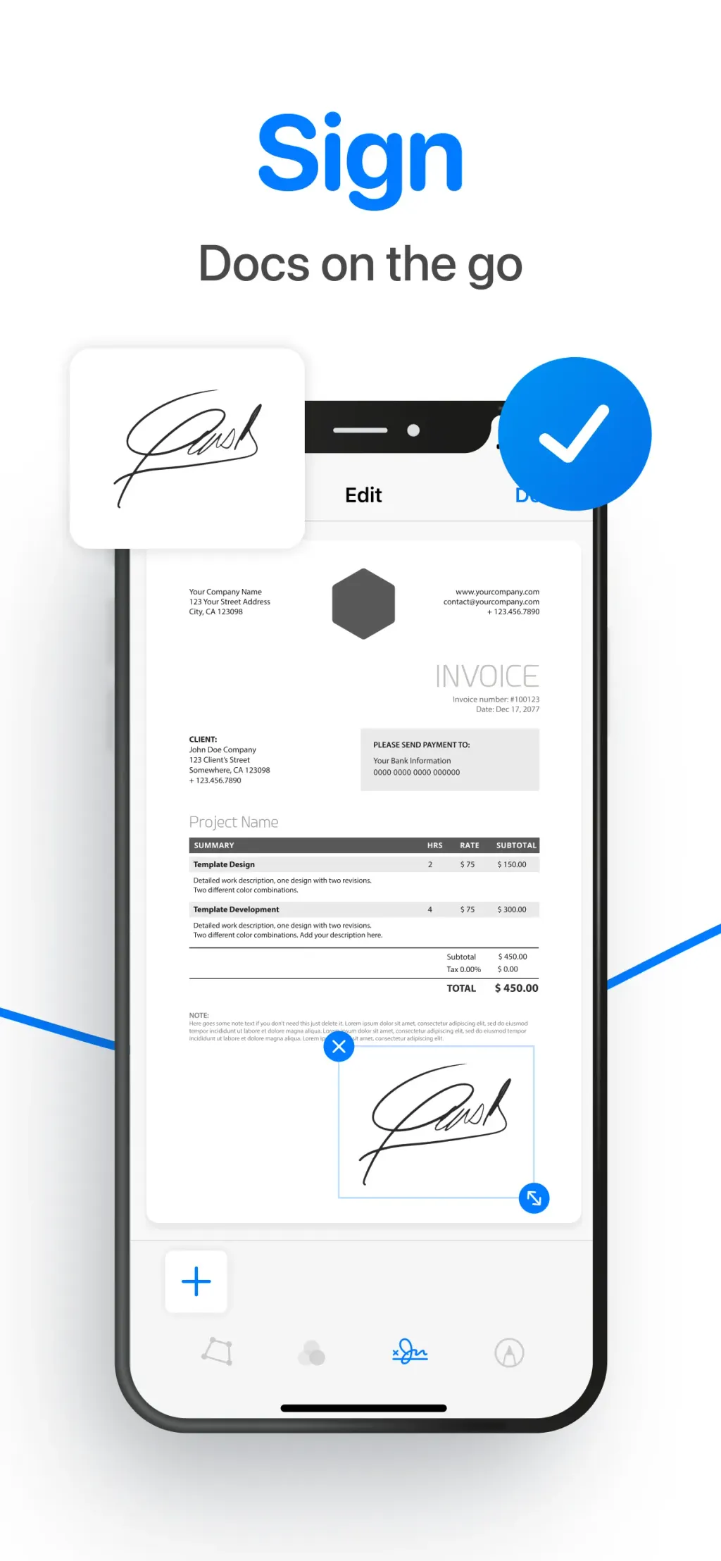 iScan - PDF & Document Scanner App Store screenshot 3