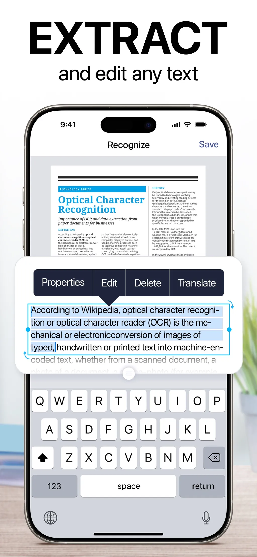 iScanner: PDF Document Scanner screenshot 1