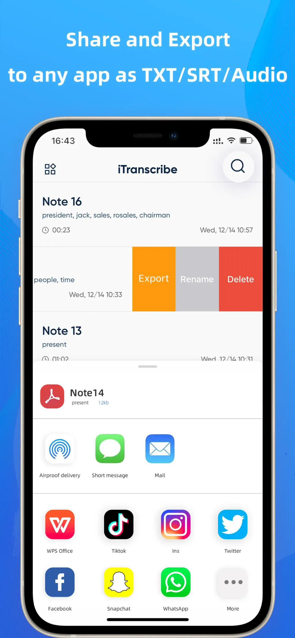 iTranscribe - Audio to Text App Store screenshot 5