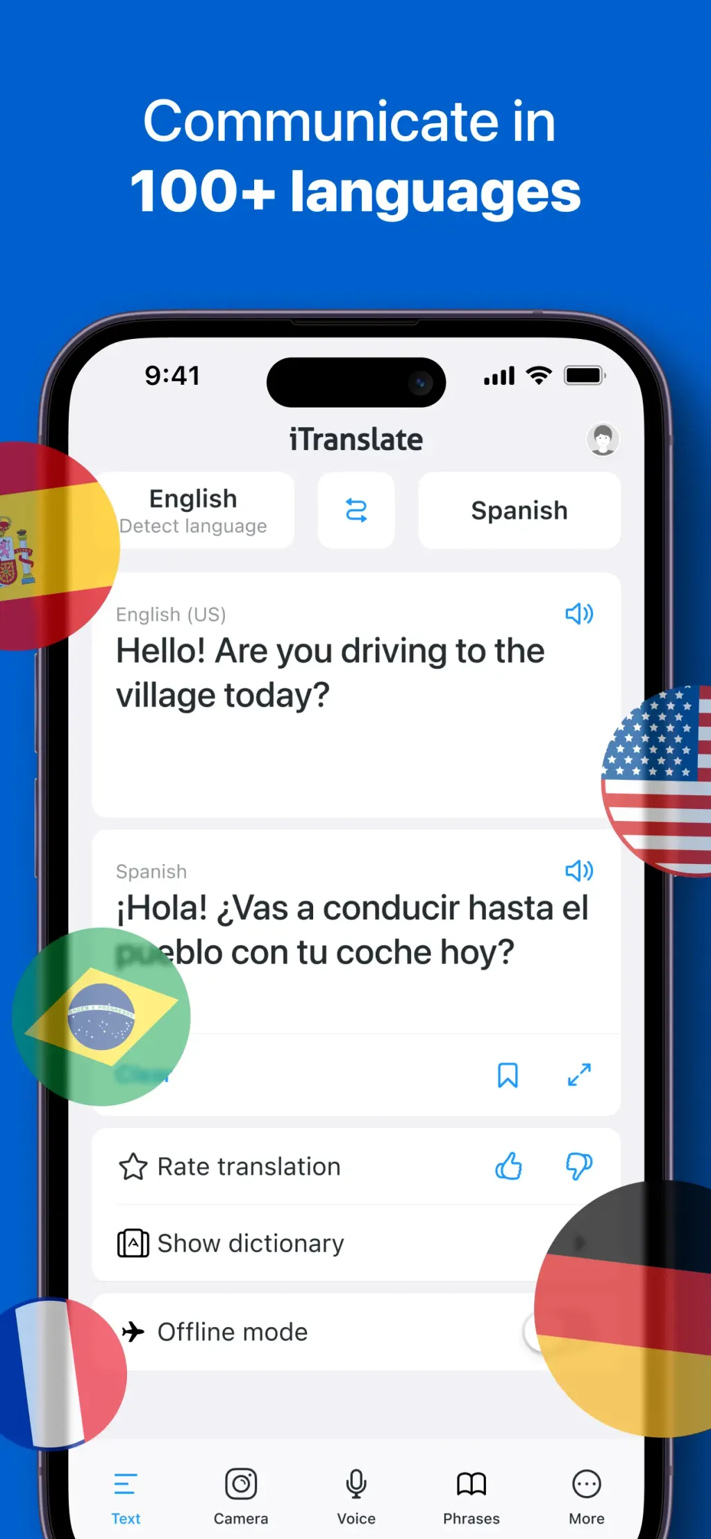 iTranslate Translator App Store screenshot 1