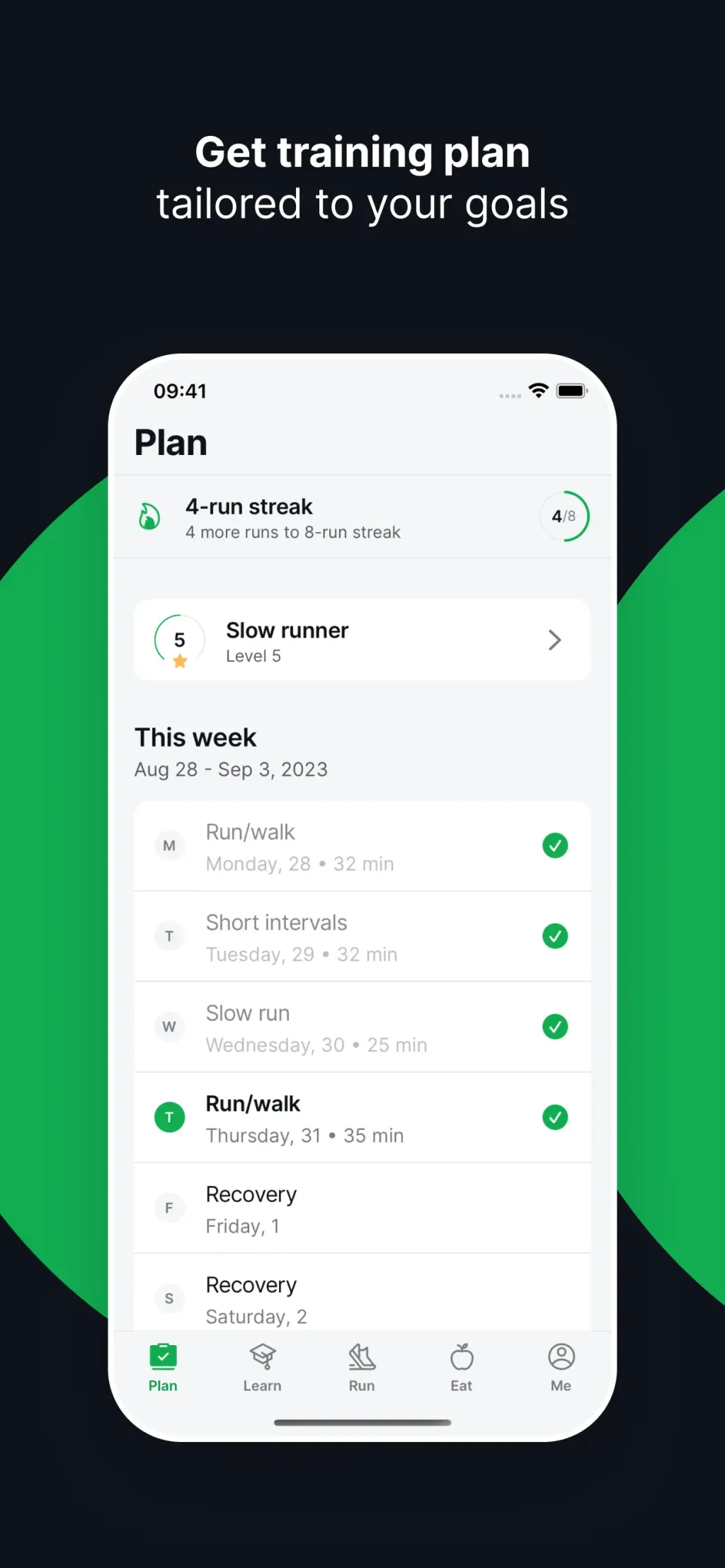 Joggo - Run Tracker & Coach screenshot 1