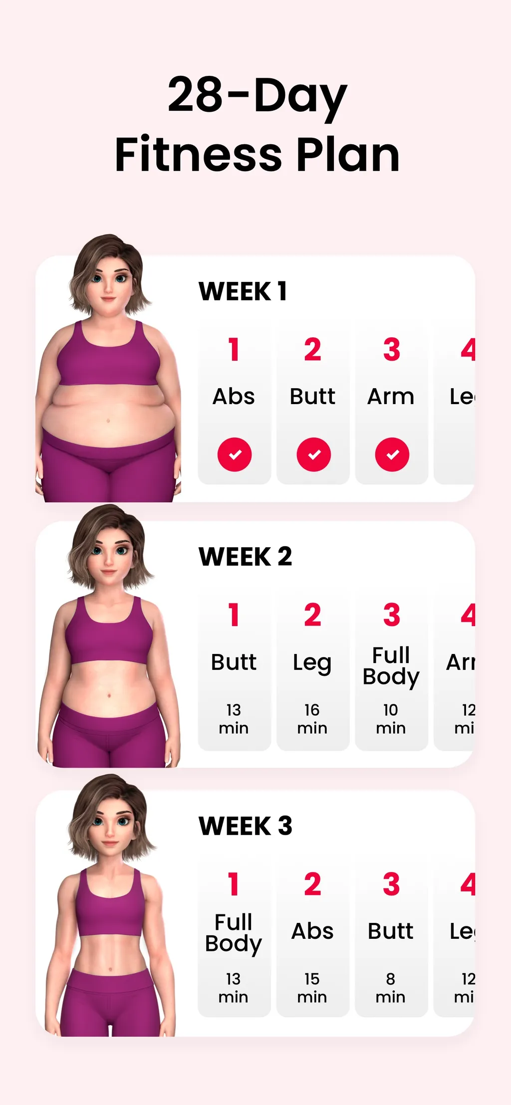 JustFit: Lazy Workout & Fit App Store screenshot 3