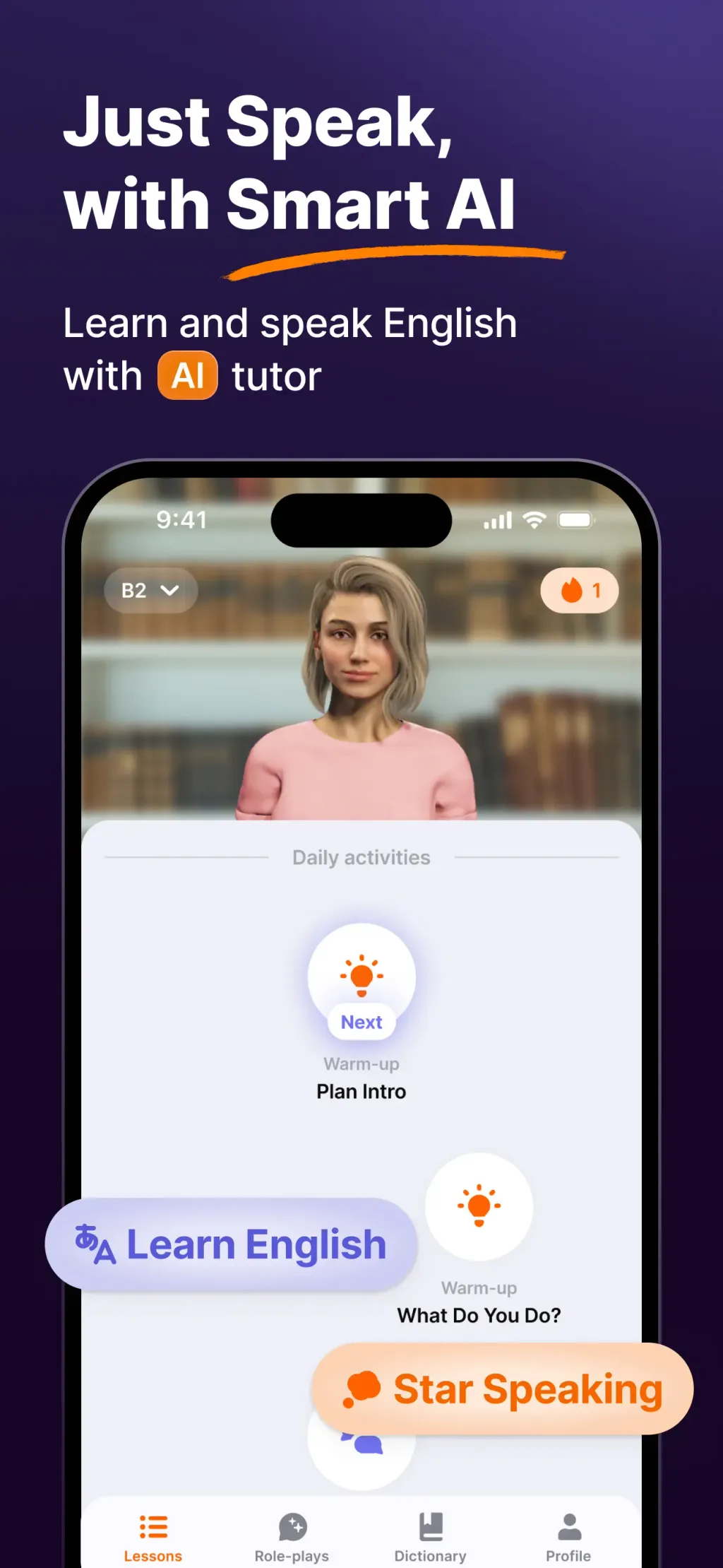 JustSpeak – AI English Tutor screenshot 2