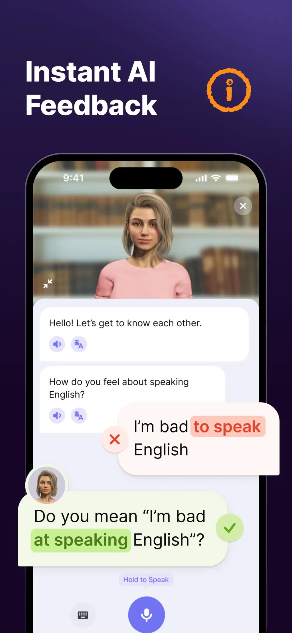JustSpeak – AI English Tutor screenshot 3