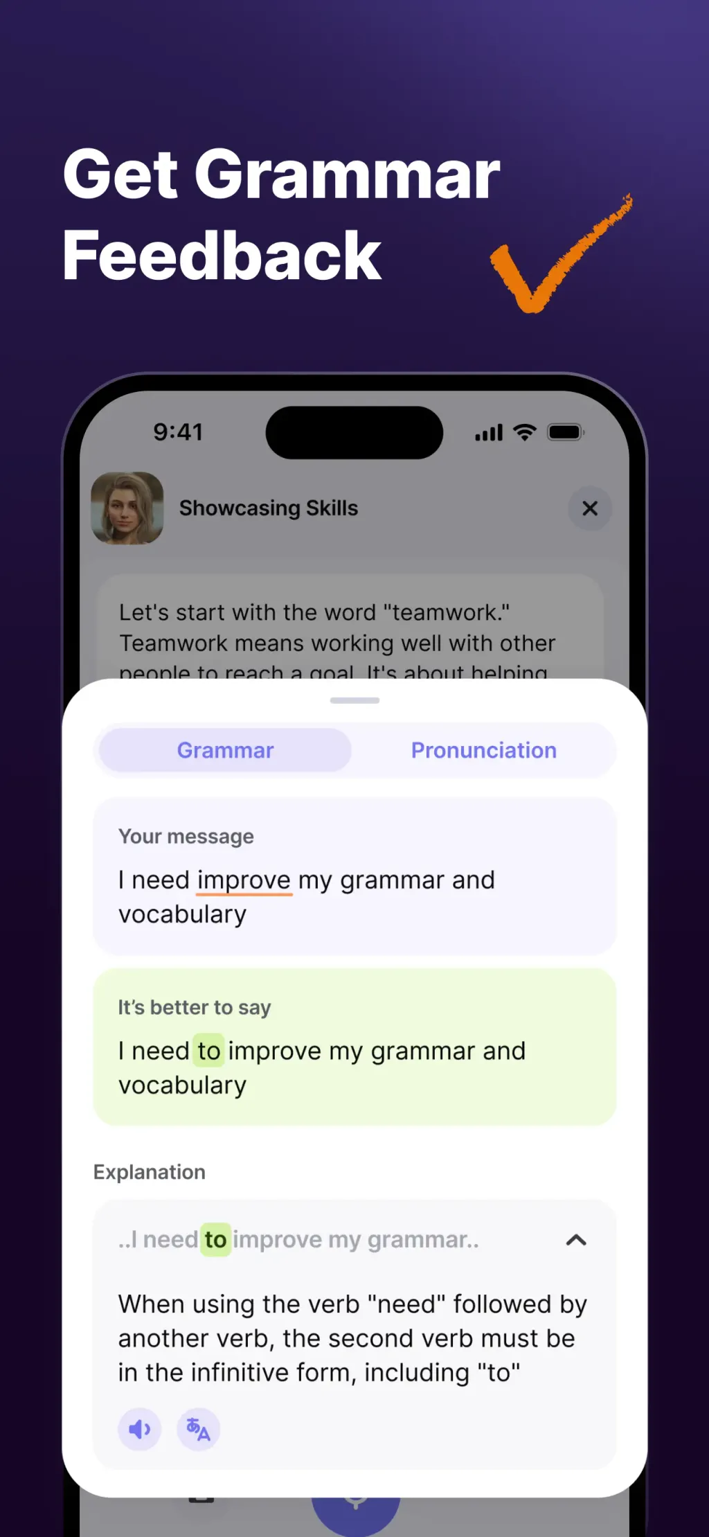 JustSpeak – AI English Tutor App Store screenshot 5