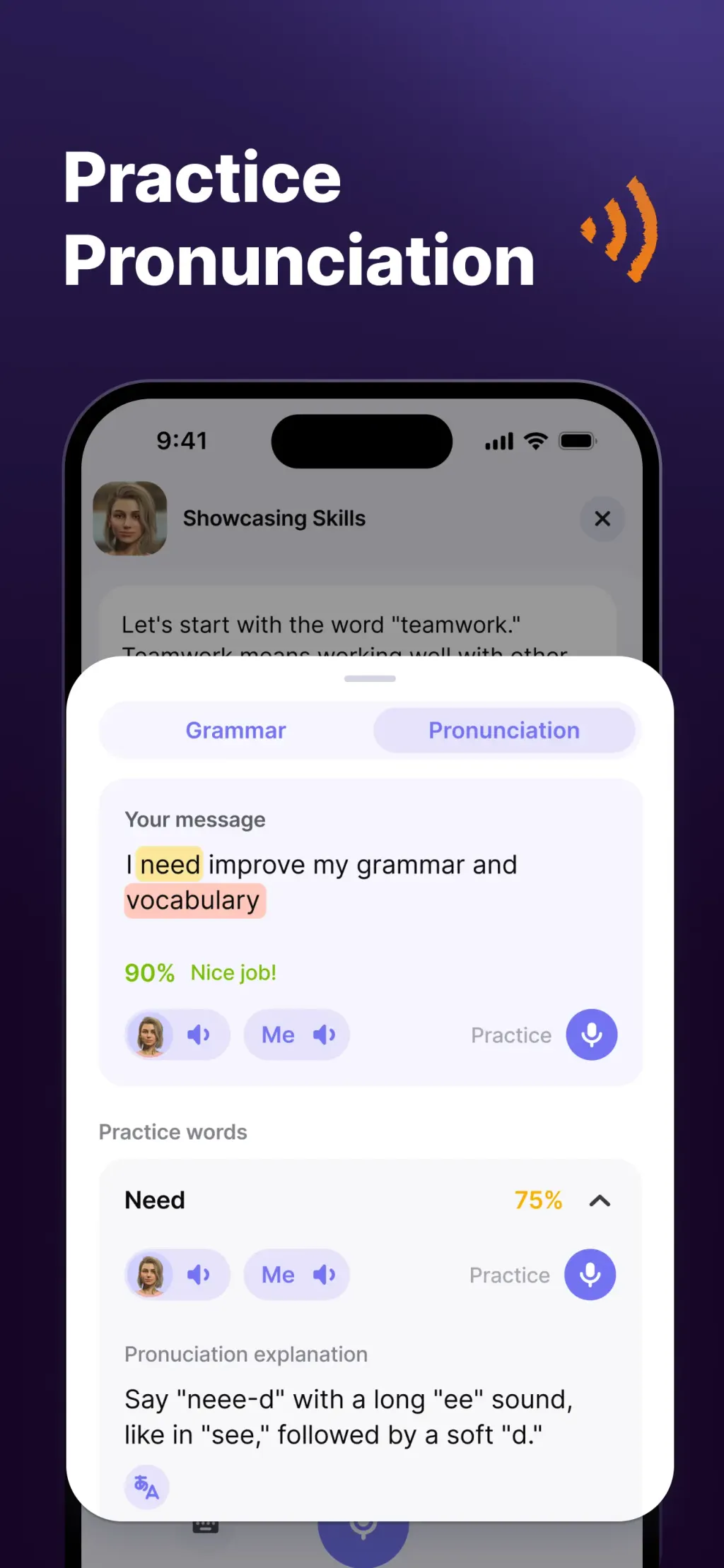 JustSpeak – AI English Tutor App Store screenshot 6
