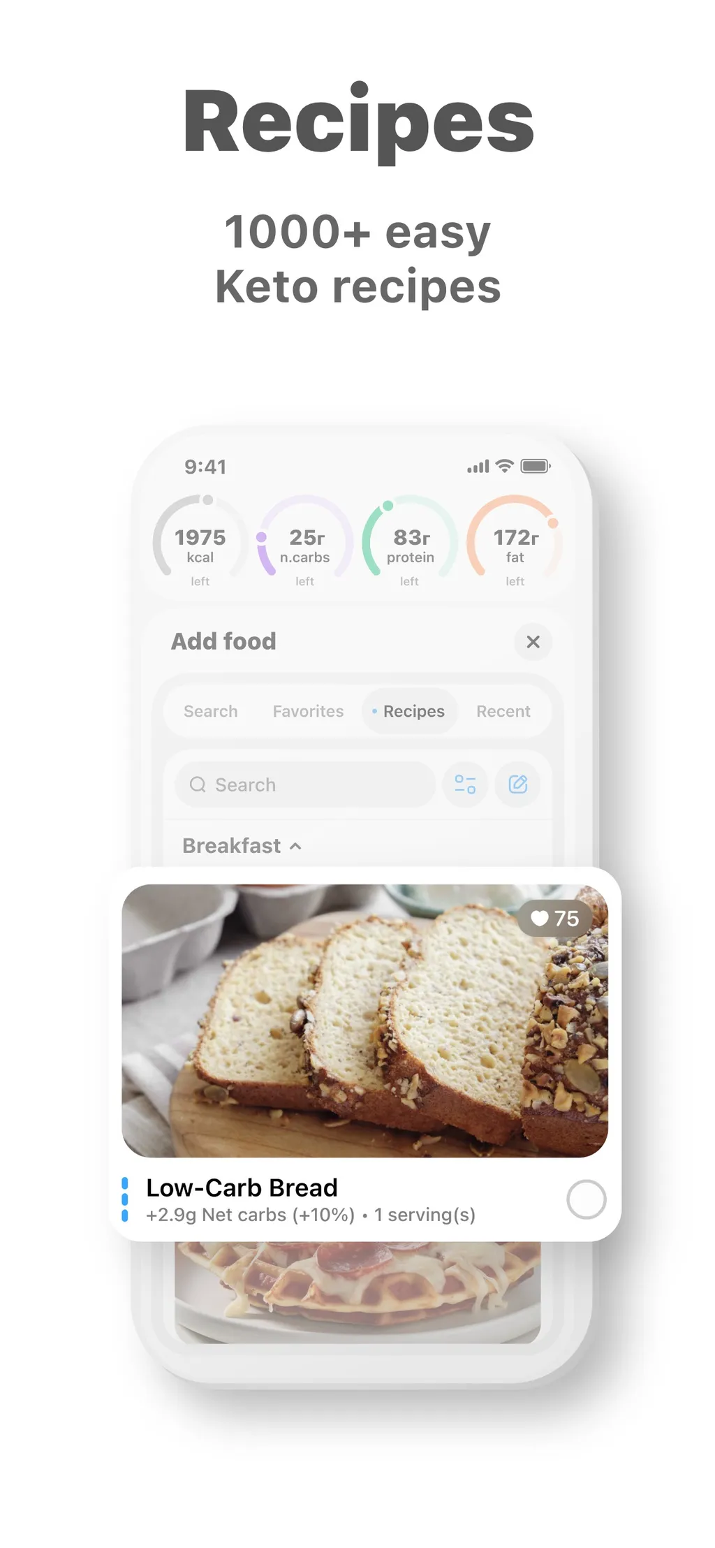 Keto diet app-Low carb manager App Store screenshot 5