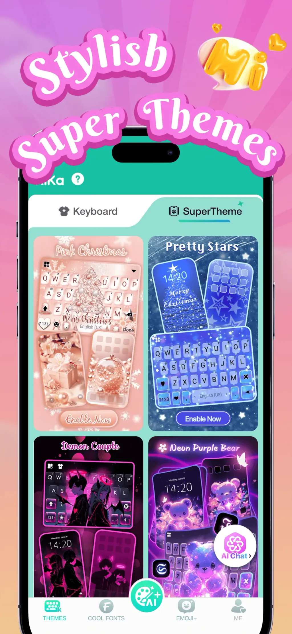 Kika Keyboard: Custom Themes screenshot 4