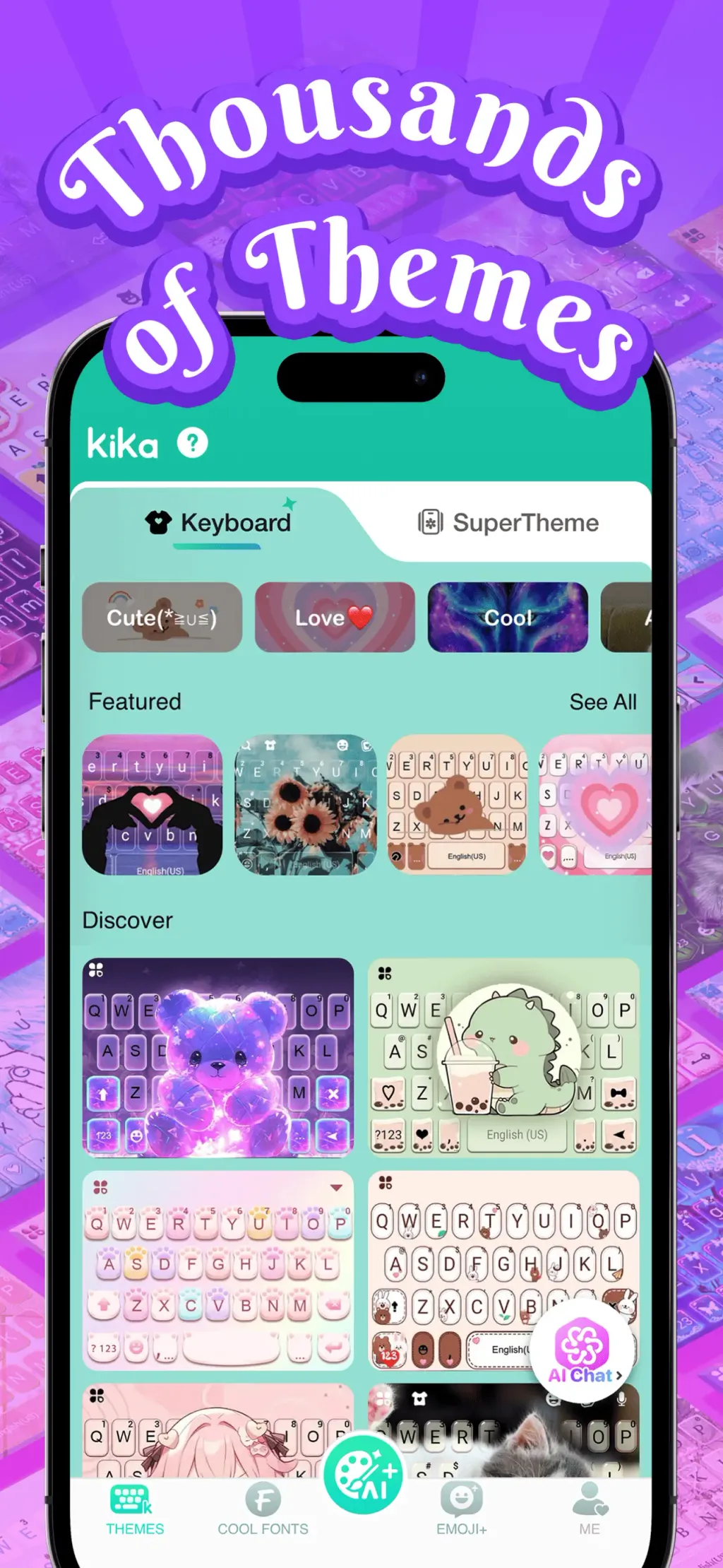 Kika Keyboard: Custom Themes screenshot 2