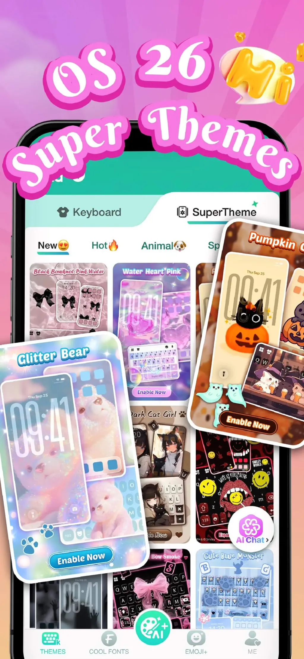 Kika Keyboard: Custom Themes screenshot 5