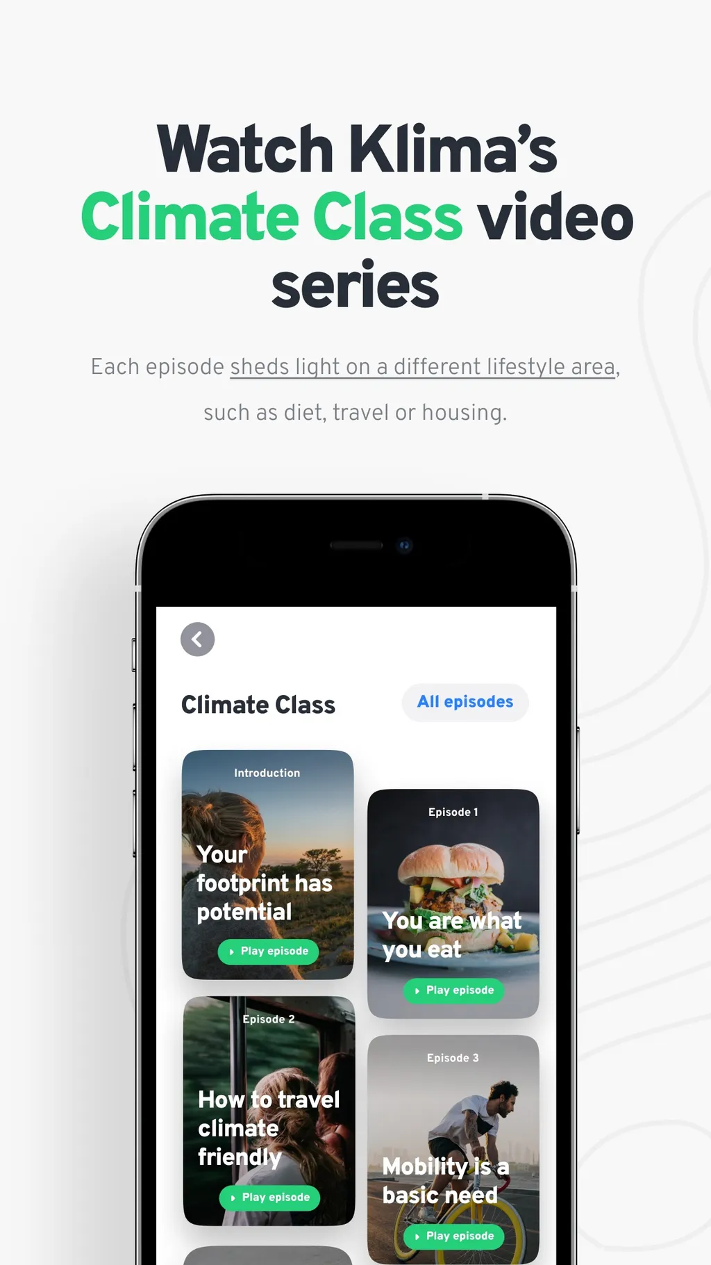 Klima - Fight climate change App Store screenshot 2