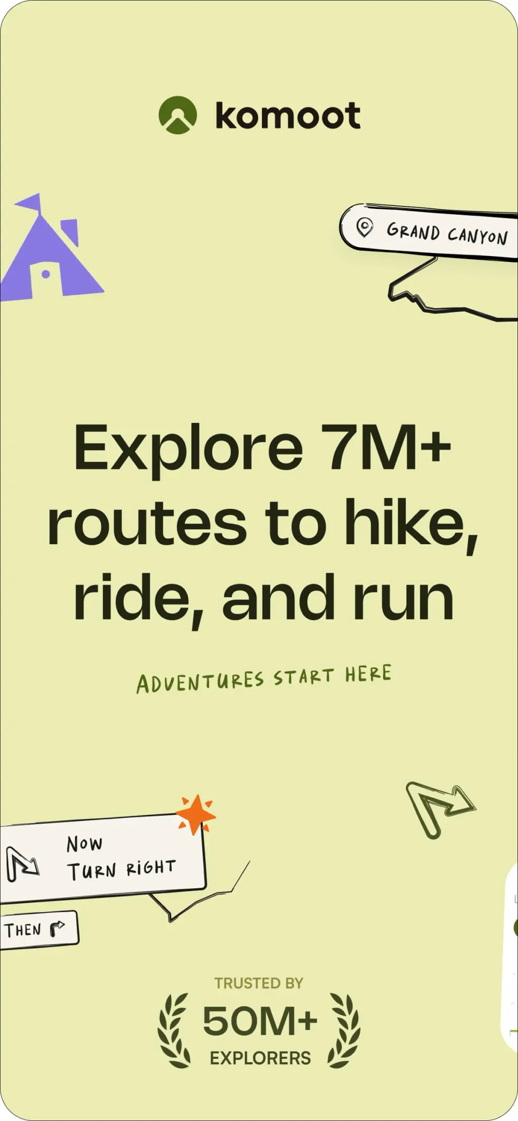 komoot - hike, bike & run screenshot 1