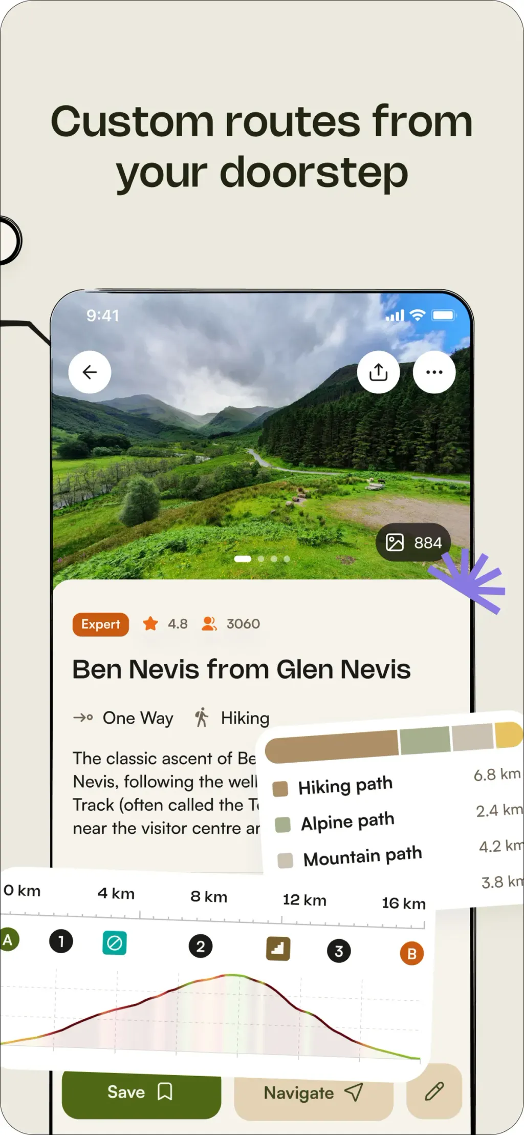 komoot - hike, bike & run screenshot 1