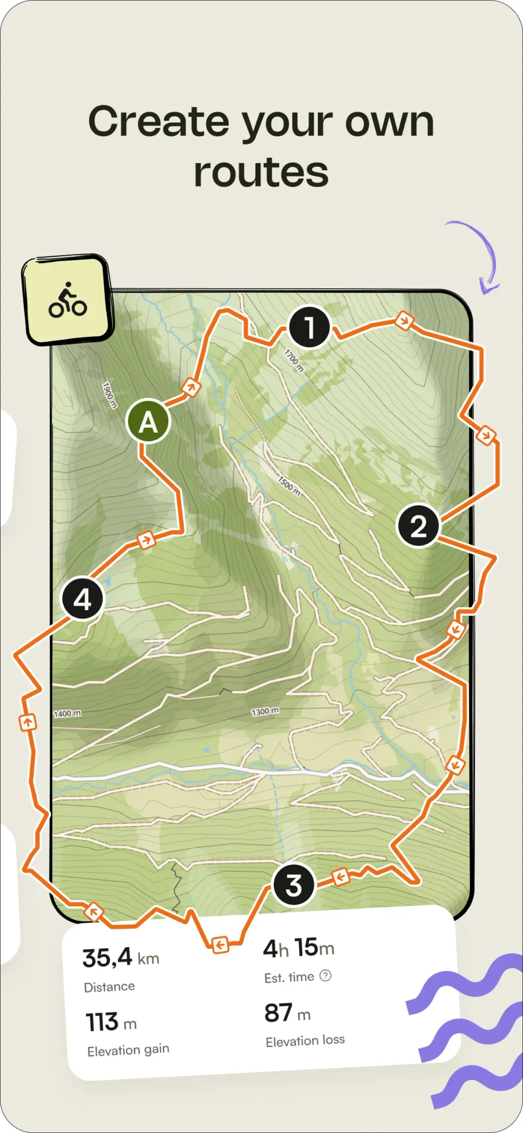 komoot - hike, bike & run App Store screenshot 5