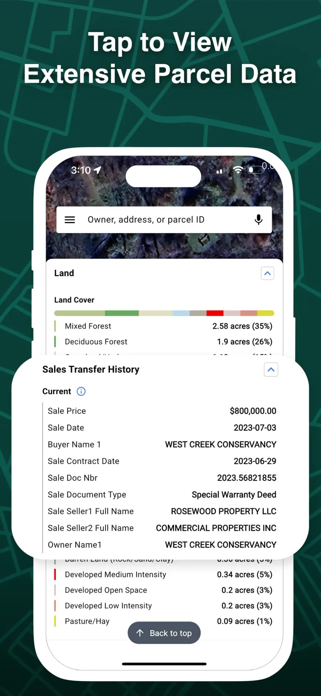 LandGlide: Lookup Parcel Data App Store screenshot 7