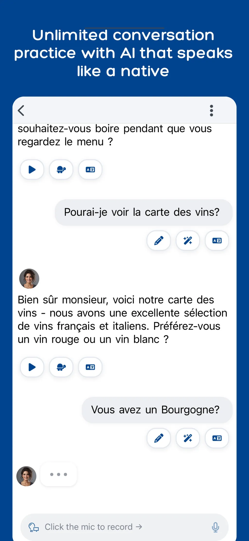 Langua: AI language learning App Store screenshot 1