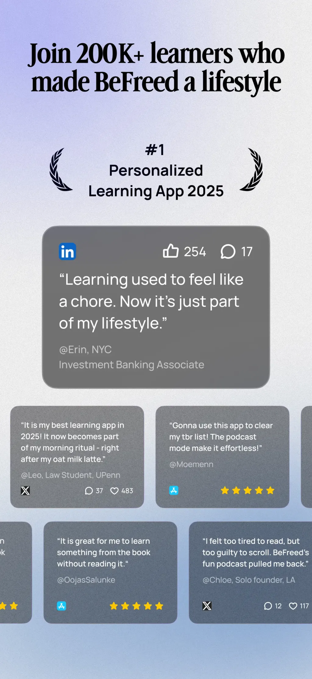 BeFreed: Personalized Learning App Store screenshot 9