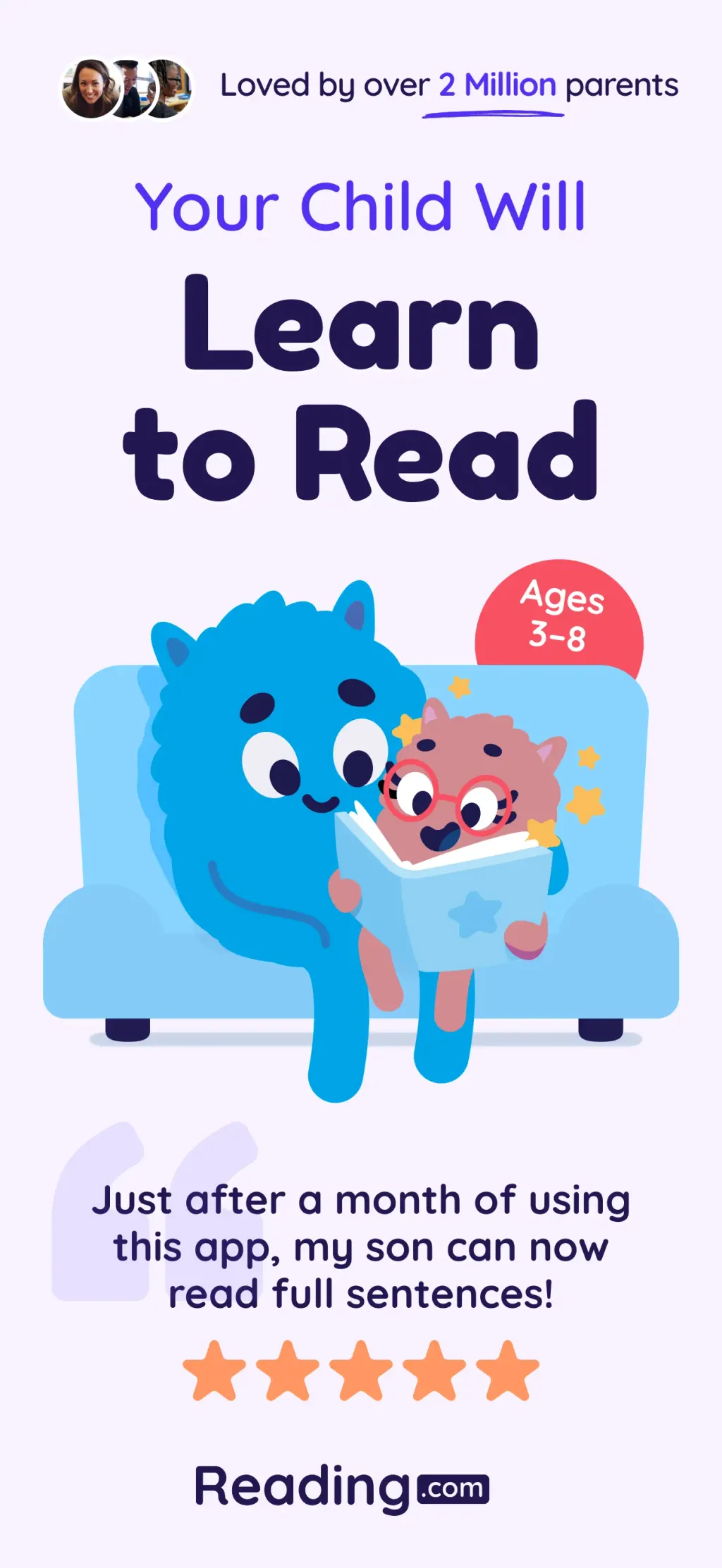 Learn to Read - Reading.com App Store screenshot 1