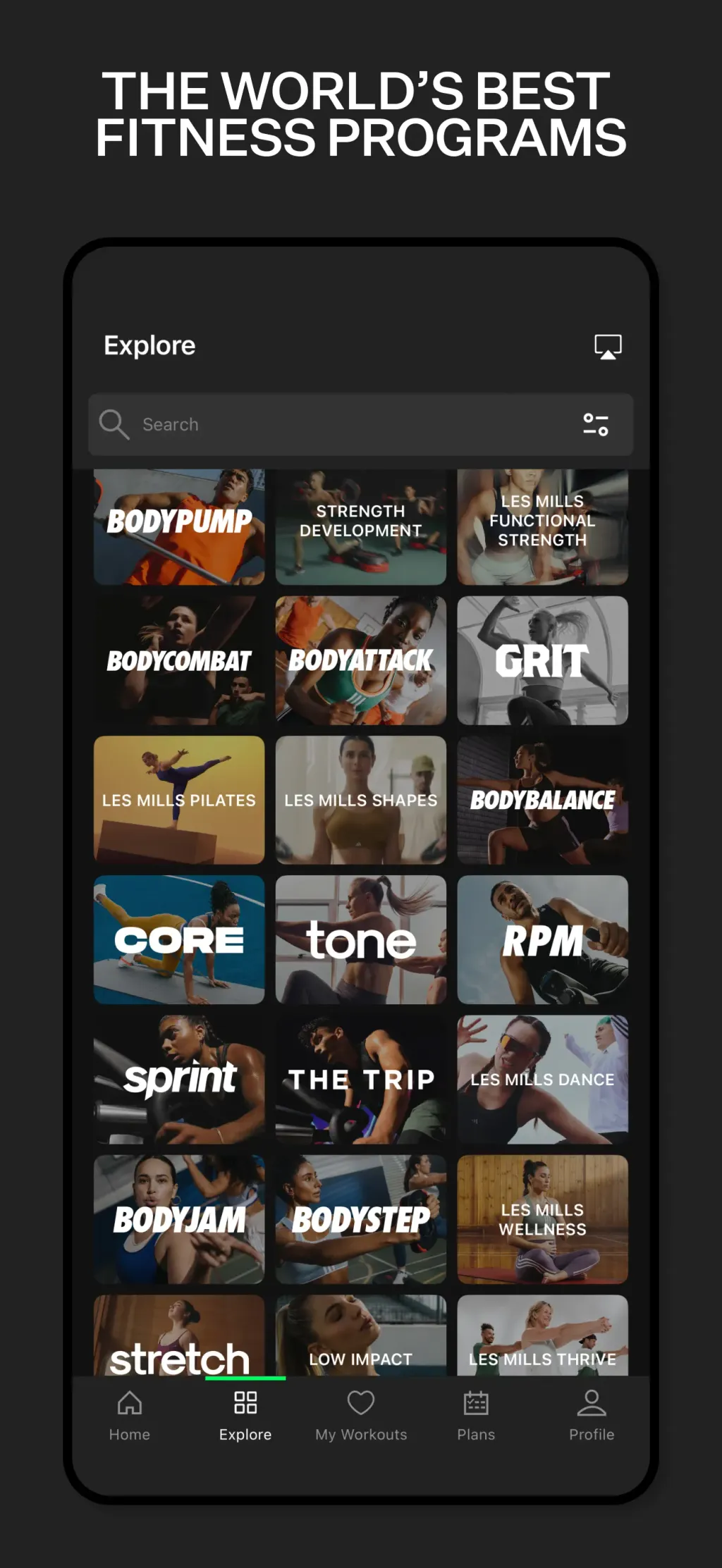 LES MILLS+: home workout app App Store screenshot 2