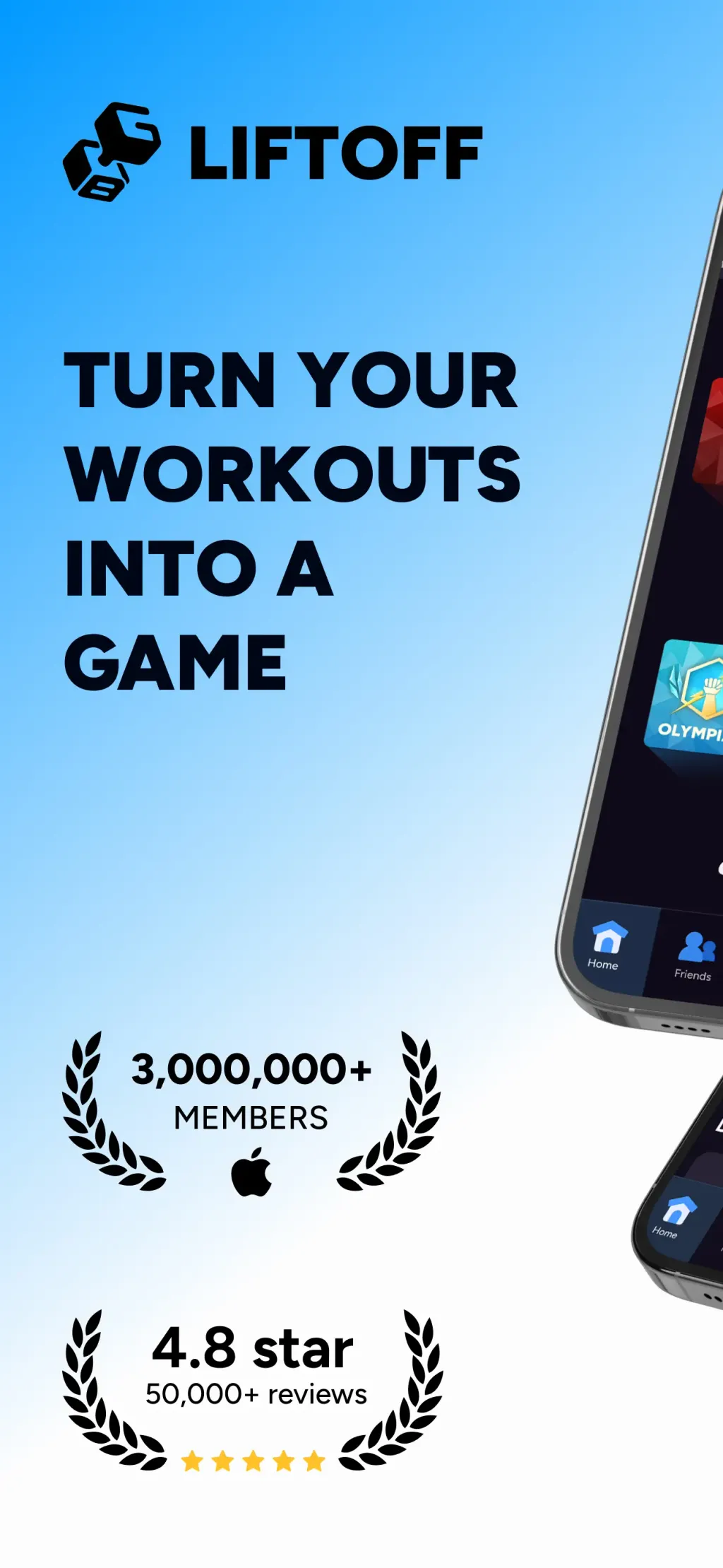 Liftoff - Ranked Gym Workouts screenshot 1