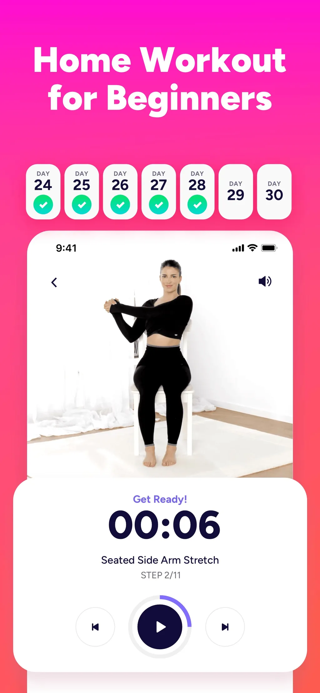 Light: Chair Yoga Plan App Store screenshot 4