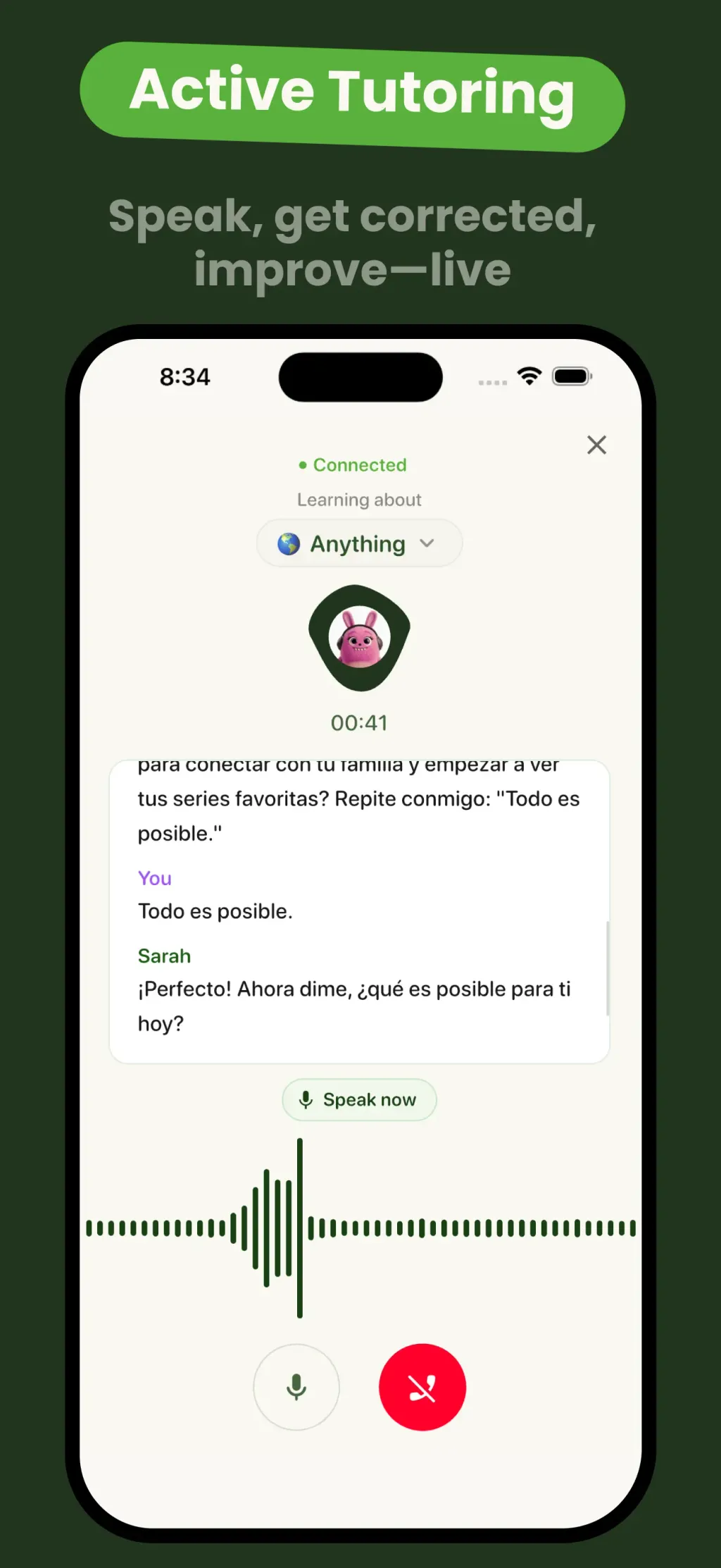 LingoTok - AI Language Tutor App Store screenshot 2