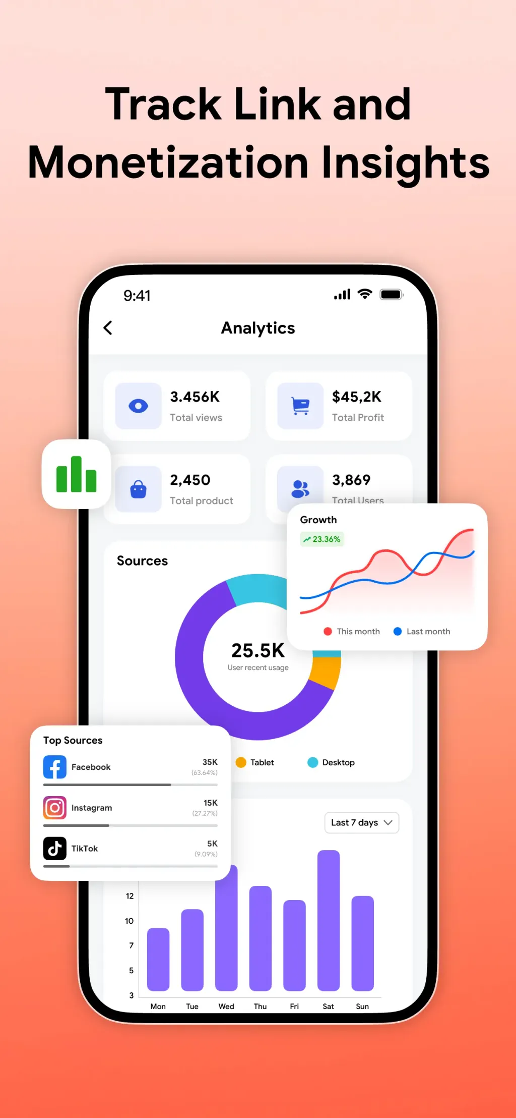 Linkbio - Link in Bio Builder screenshot 1