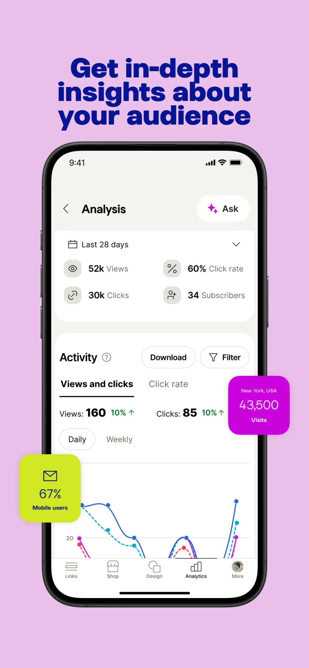 Linktree: Link in Bio Creator App Store screenshot 5