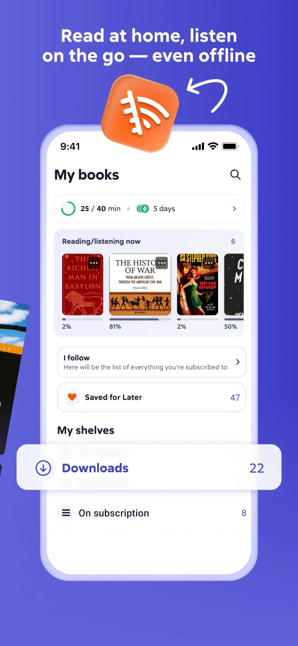 Litres: Books and audiobooks App Store screenshot 3