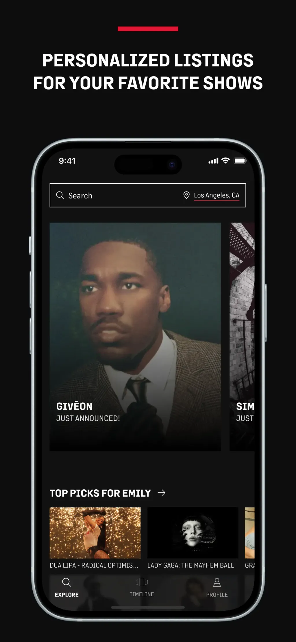 Live Nation – For Concert Fans screenshot 1