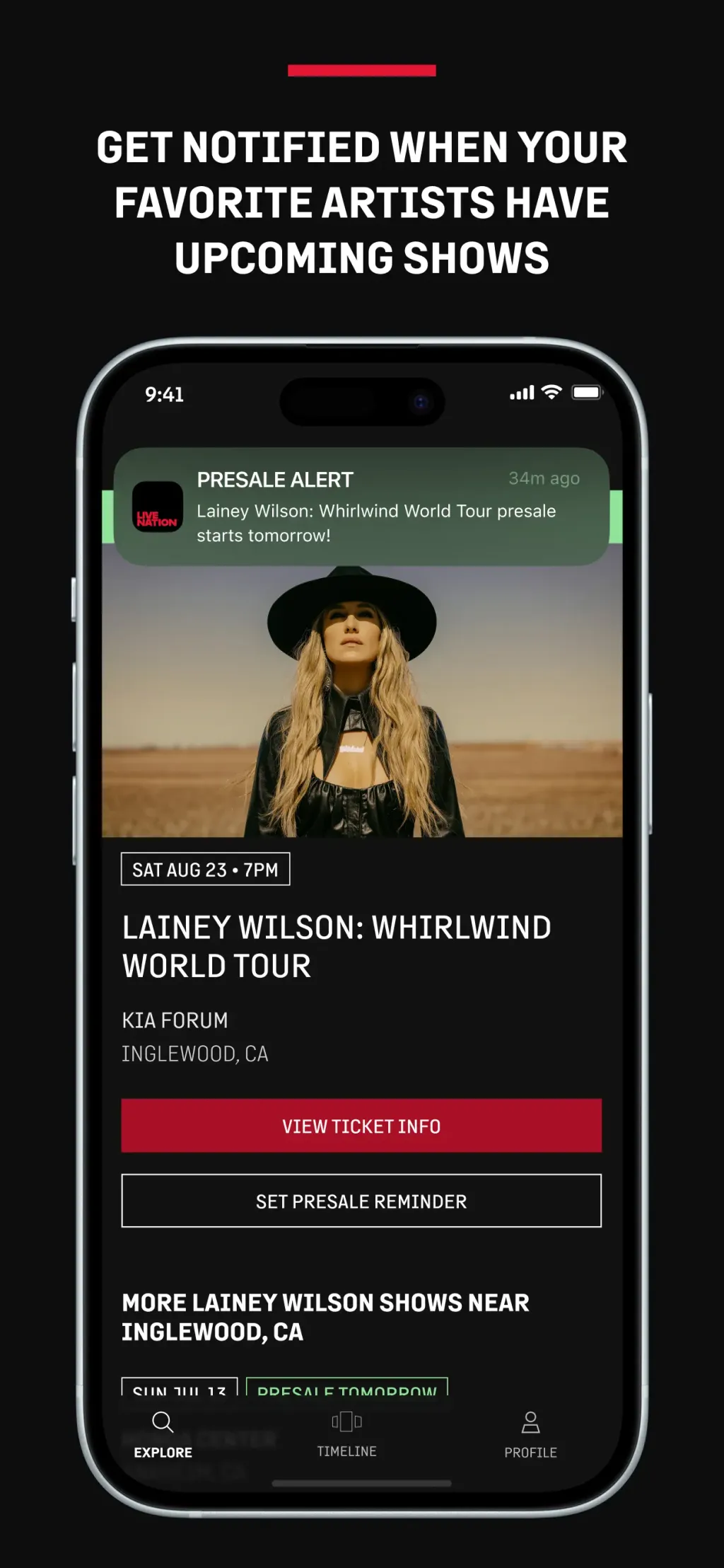 Live Nation – For Concert Fans screenshot 3