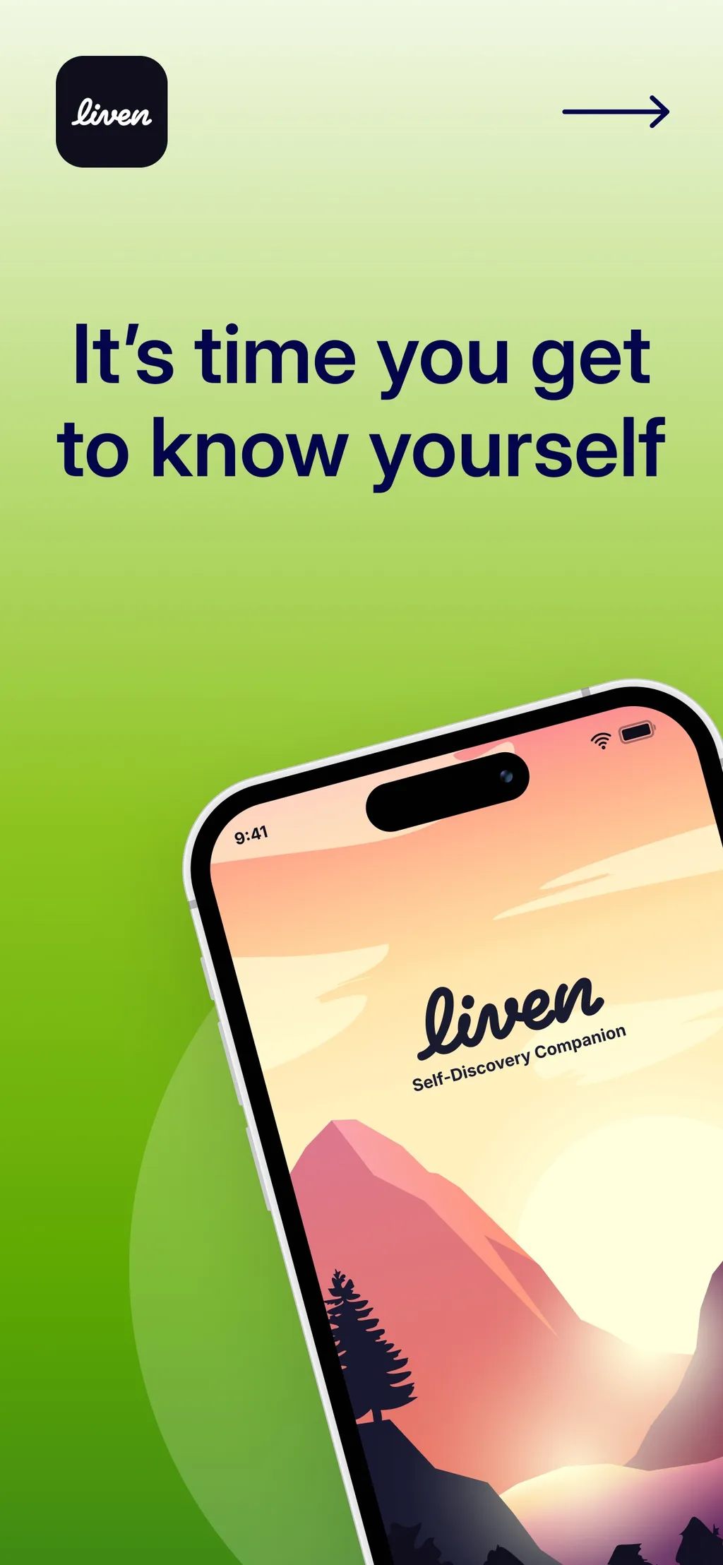 Liven: Discover yourself App Store screenshot 1