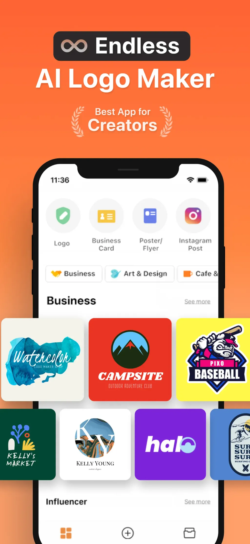 Boon: AI Logo Maker & Design App Store screenshot 1