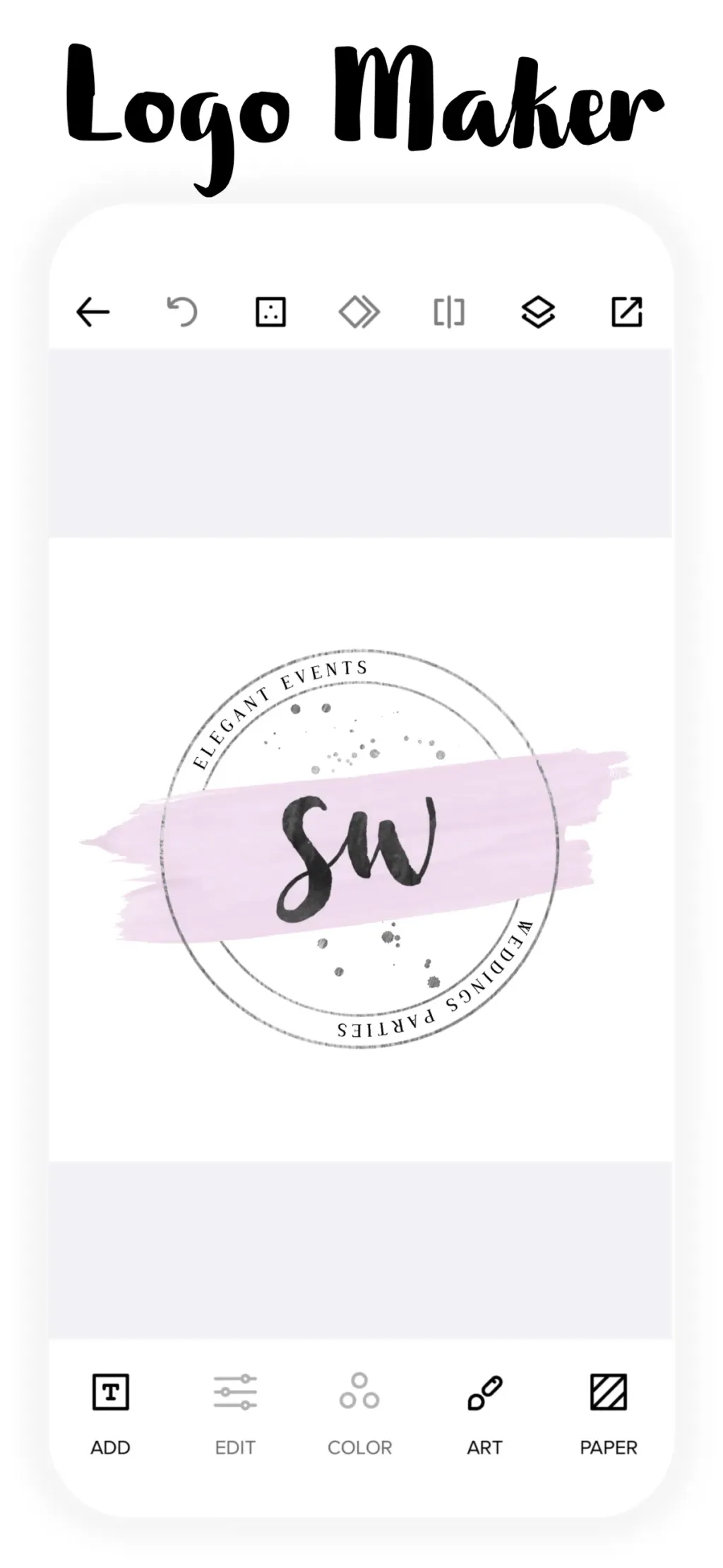 Logo Maker - Watercolor Logo App Store screenshot 1