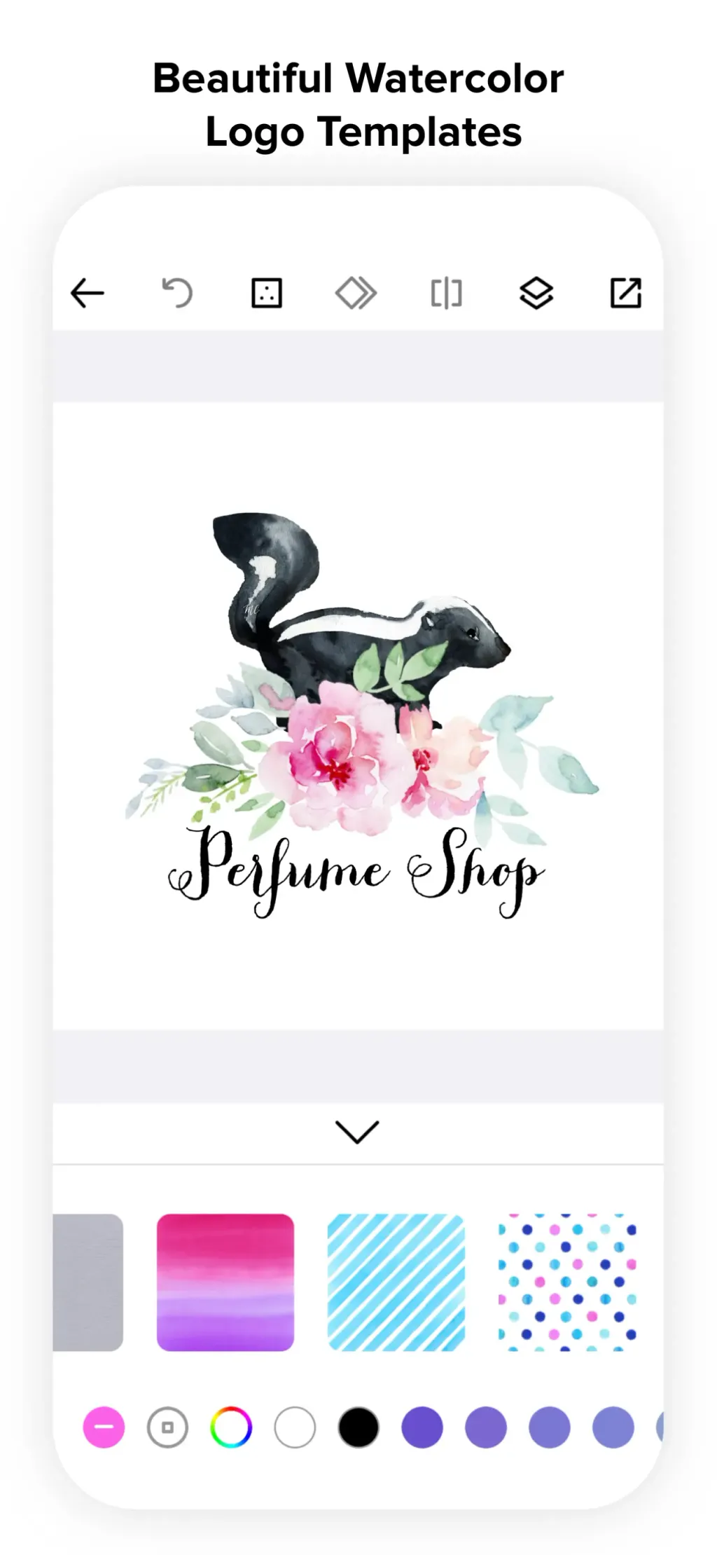 Logo Maker - Watercolor Logo App Store screenshot 2