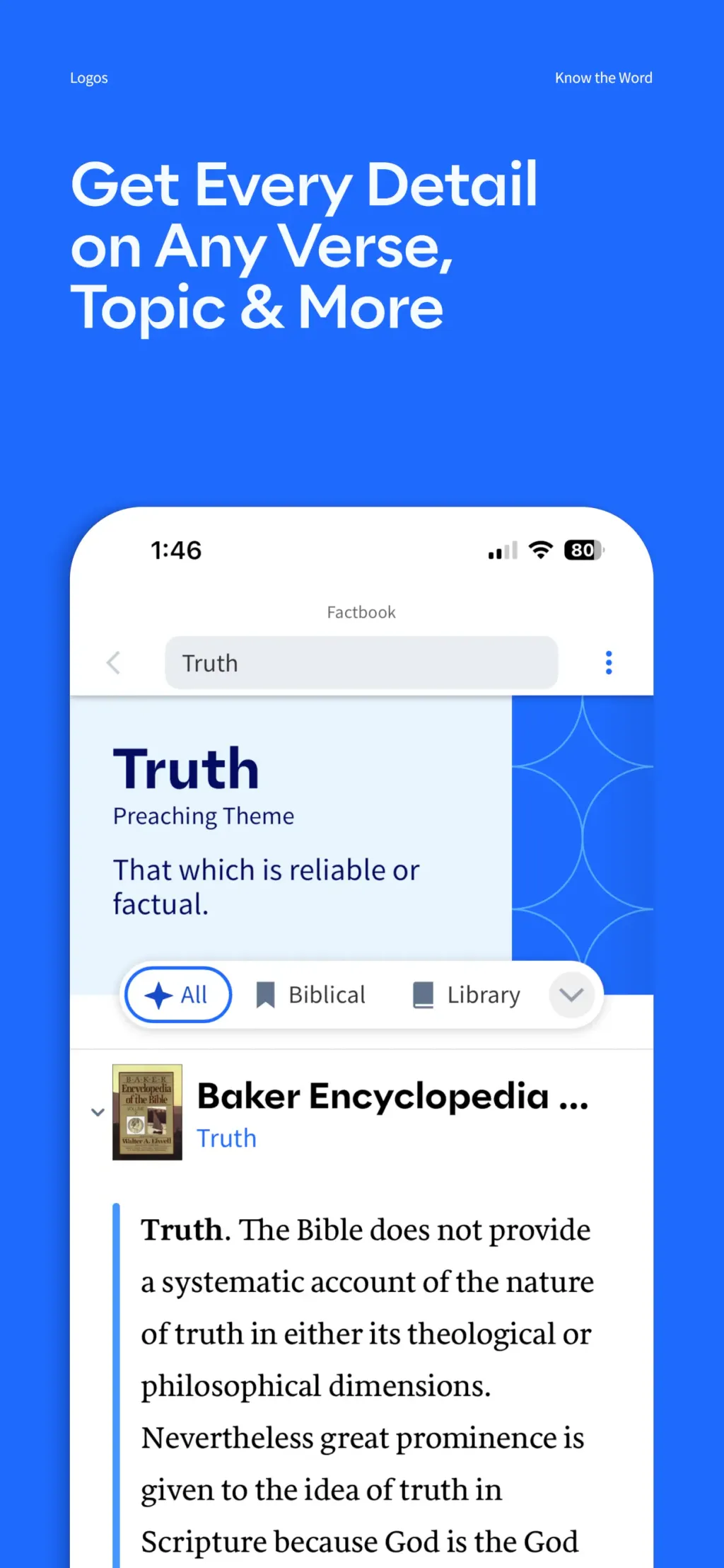 Logos: Deep Bible Study App Store screenshot 4
