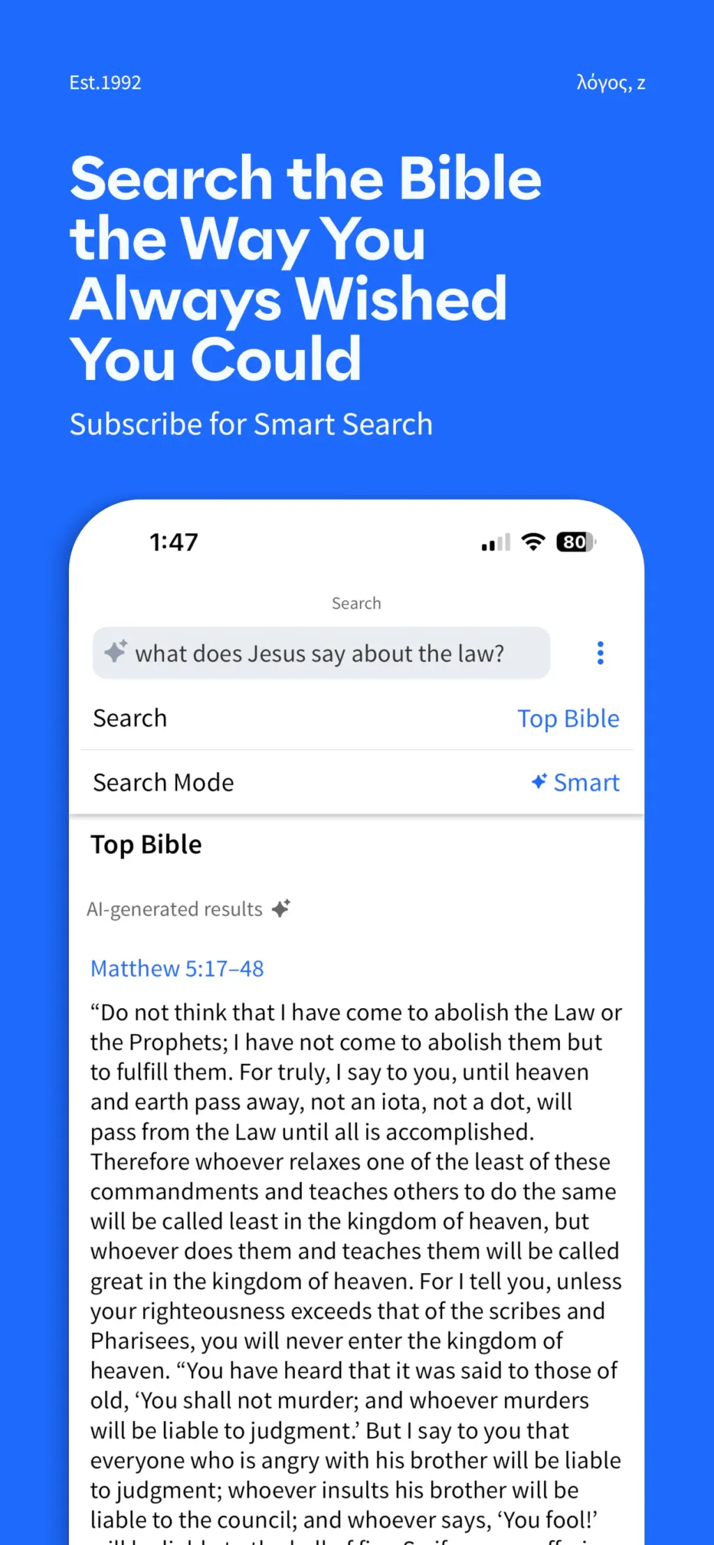 Logos: Deep Bible Study App Store screenshot 5