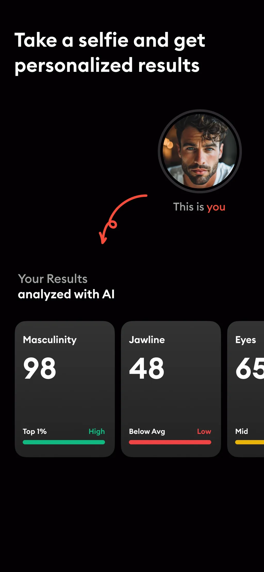 LooksMax AI App Store screenshot 2